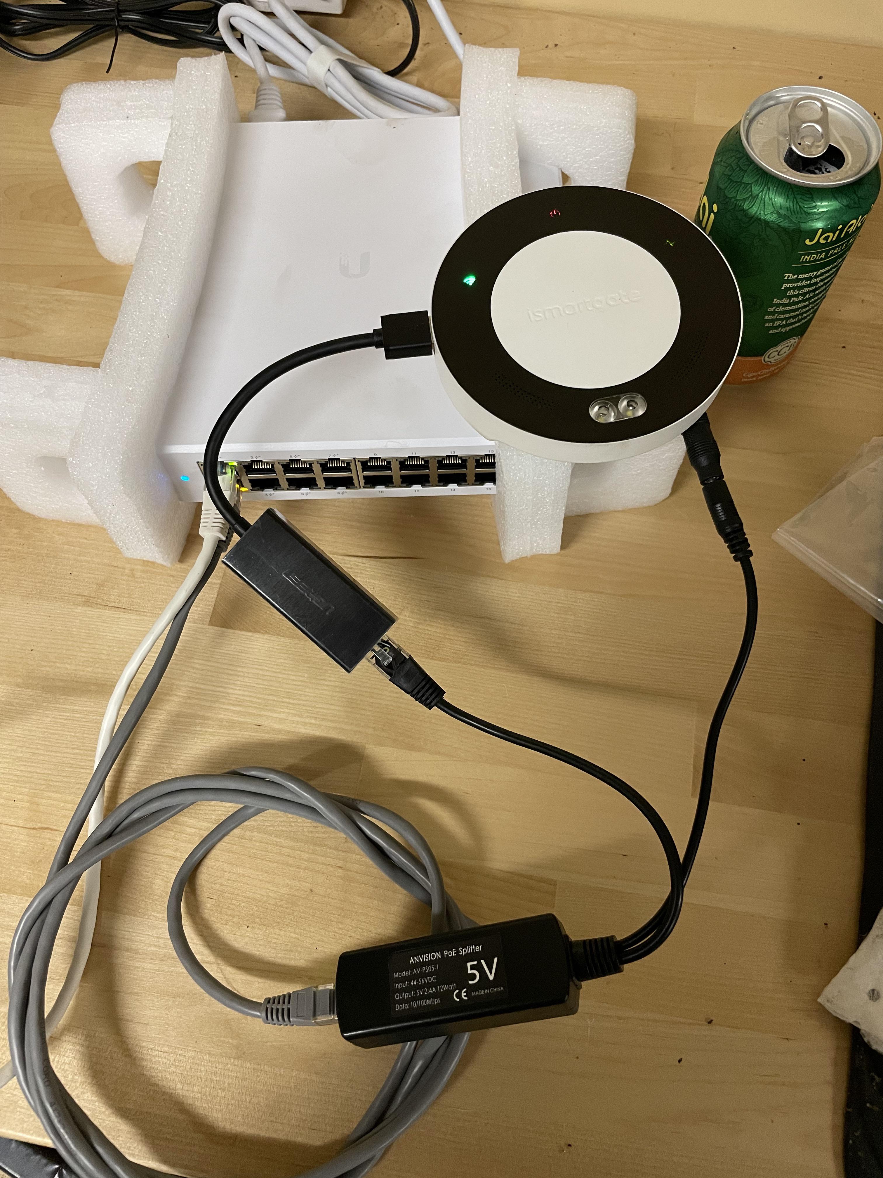One more device off WiFi and on PoE! iSmartGate powered by 5v/2a PoE