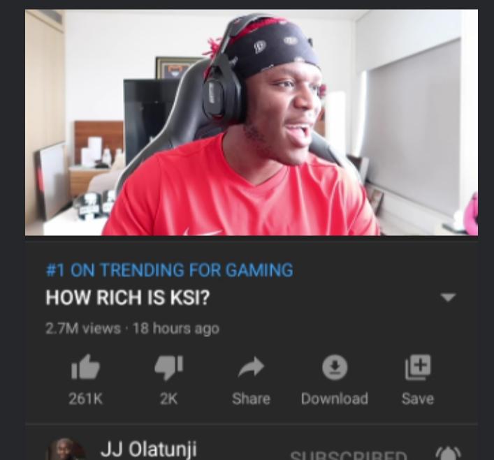 "Is ksi number 1? No." r/ksi