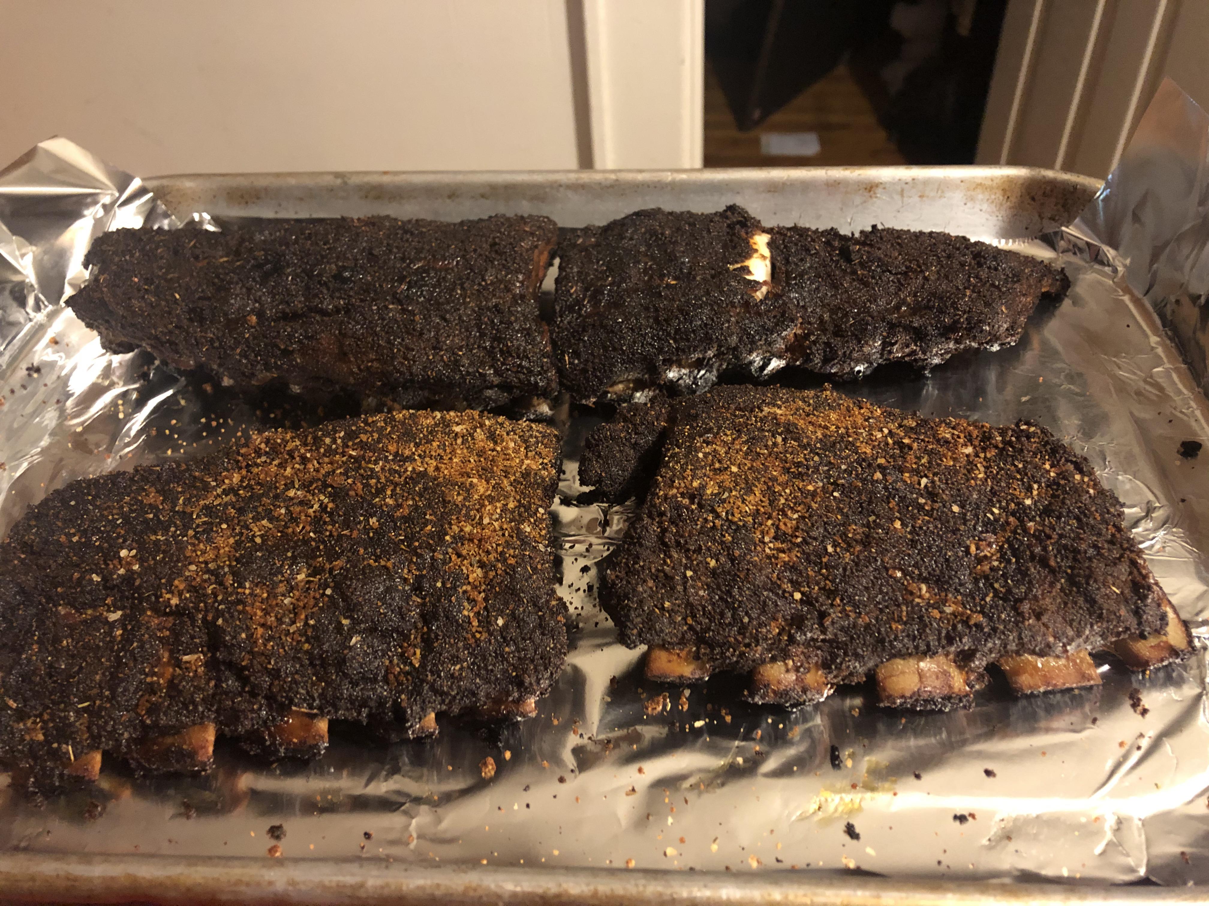 First time doing ribs at 275 4 hours no wrap. I’ve always done variations of the 321