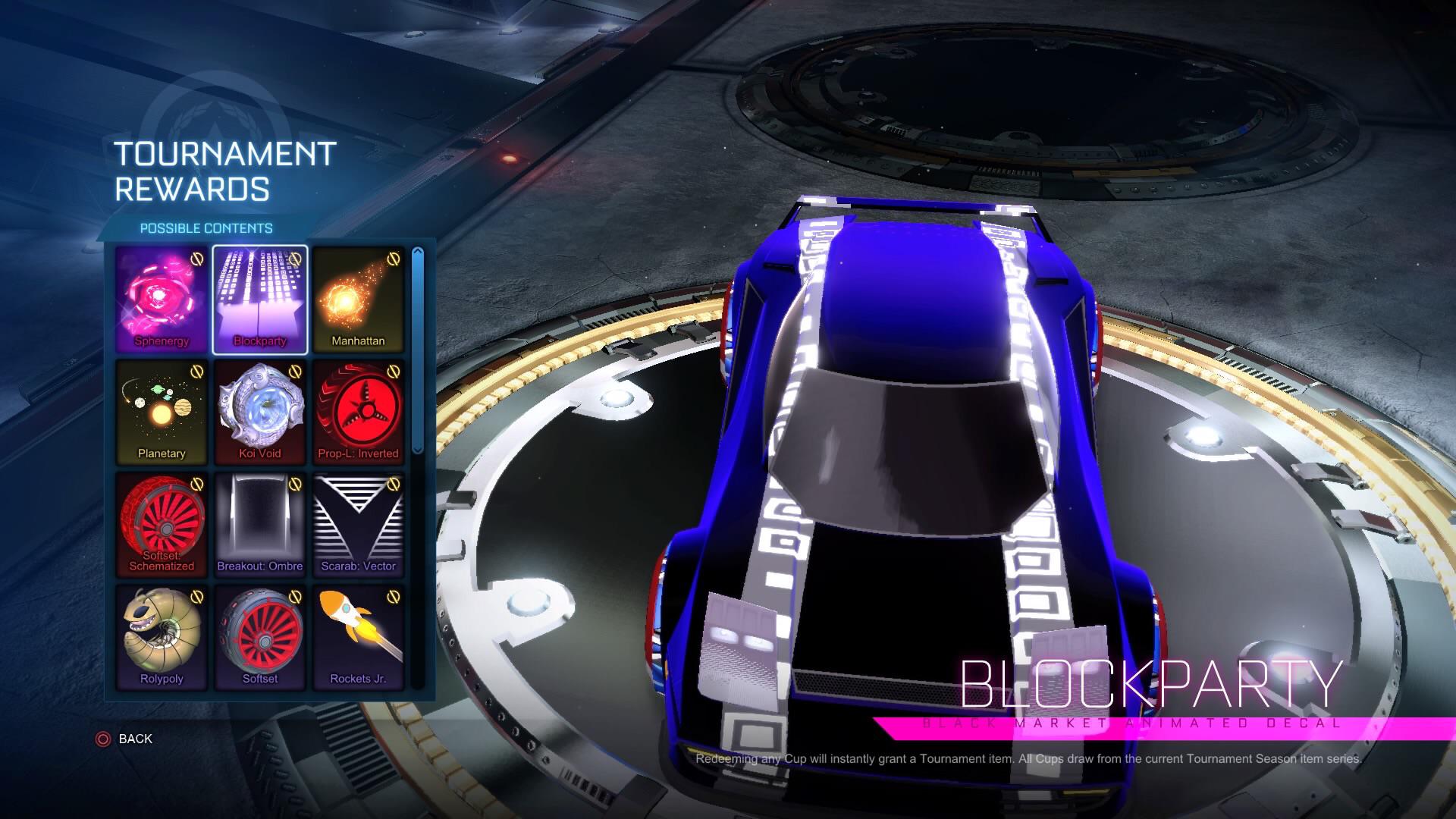 New Tournament Series Black Market Decal Block Party 🤢 r/RocketLeague