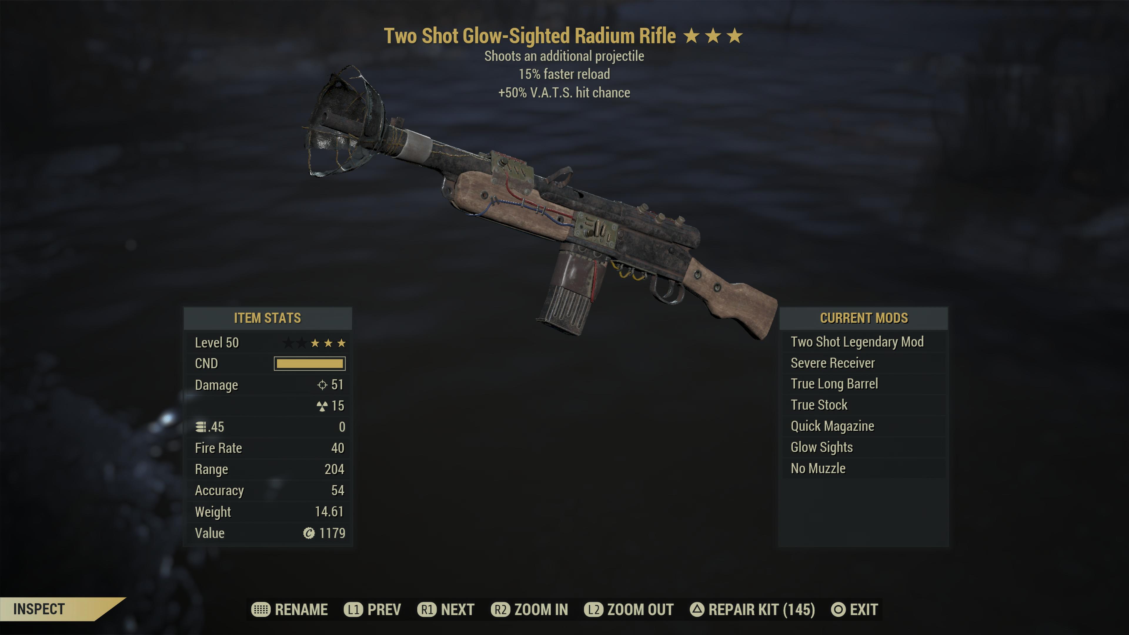 ☢️PSN GIVEAWAY☢️ Two Shot 15/50 Radium Rifle. Curieous how to win it