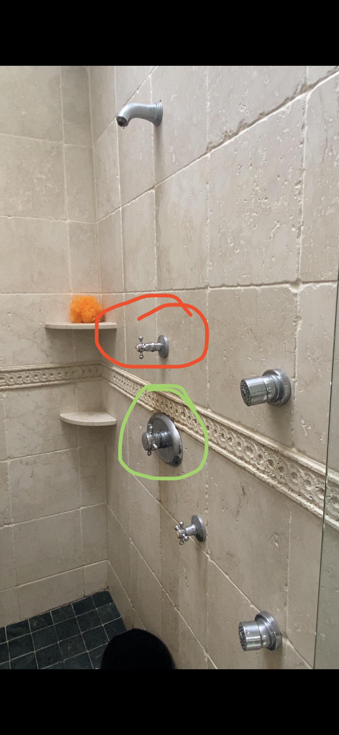 Water drips from the shower arm. Which valve has the problem and any