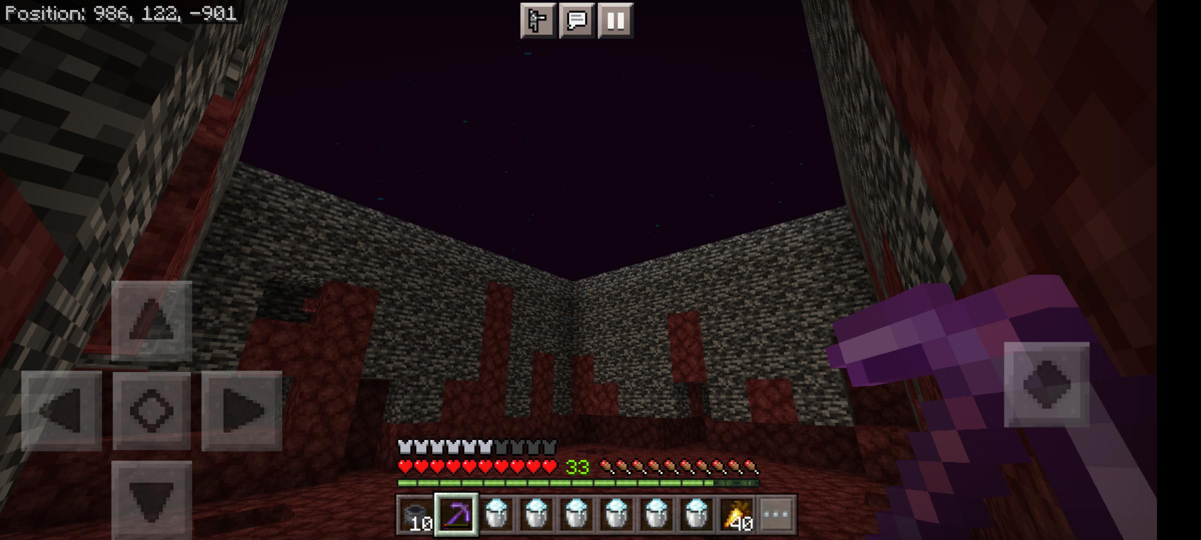 Saw how someone broke bedrock with powder snow, so i made... something. r/Minecraft