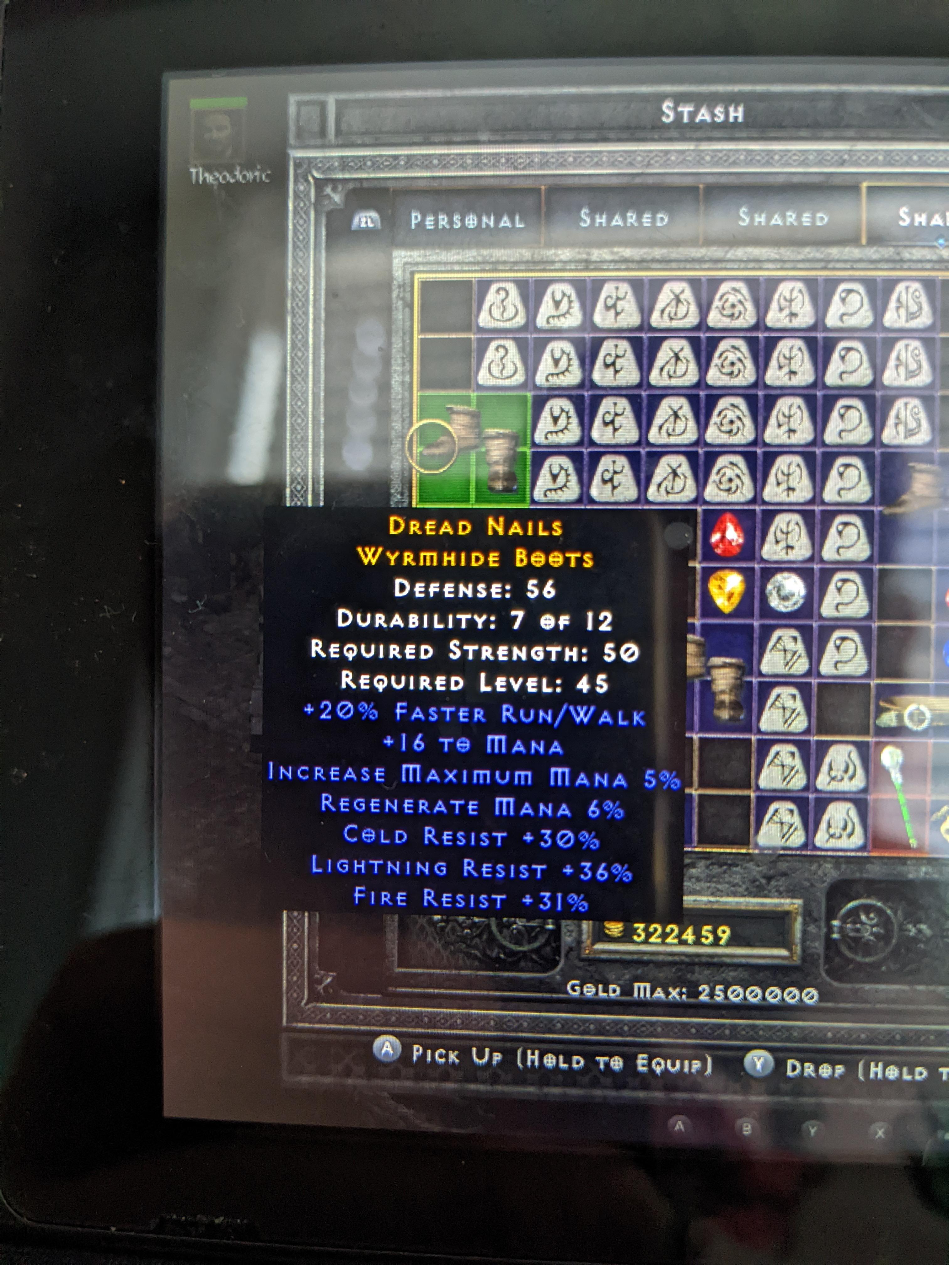 Price check on these tri res caster boots sc nl r/Diablo_2_Resurrected