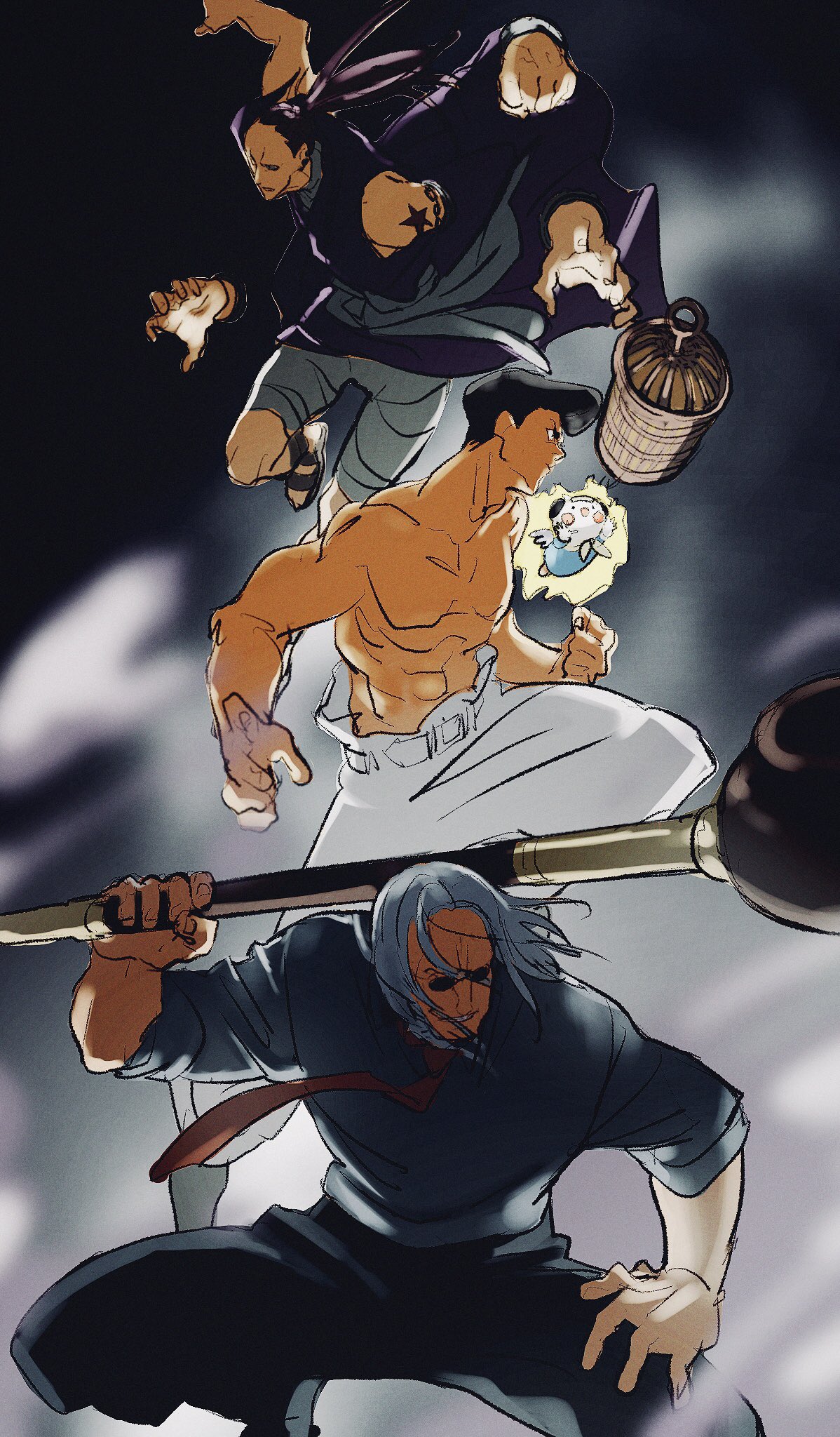 Morel's team / Art by taba00000 r/HunterXHunter