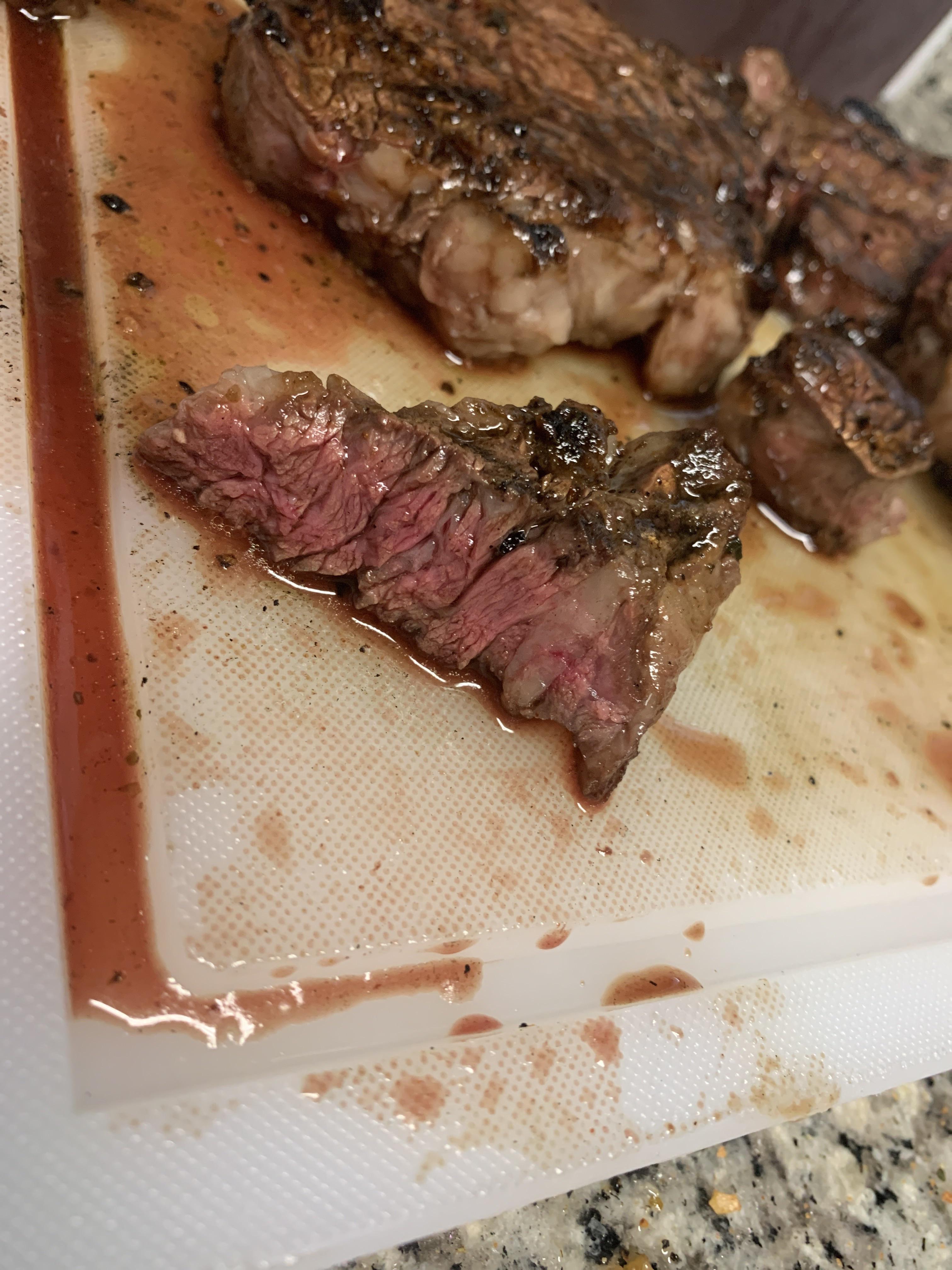 Reverse seared filet steak