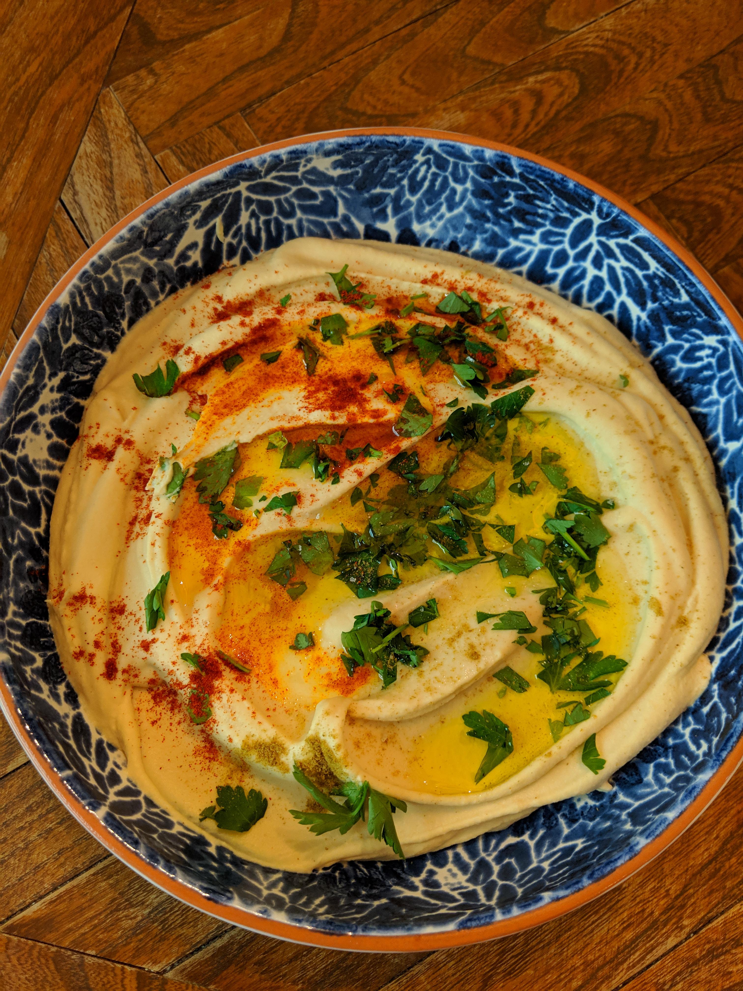 [Homemade] Israeli Hummus r/food
