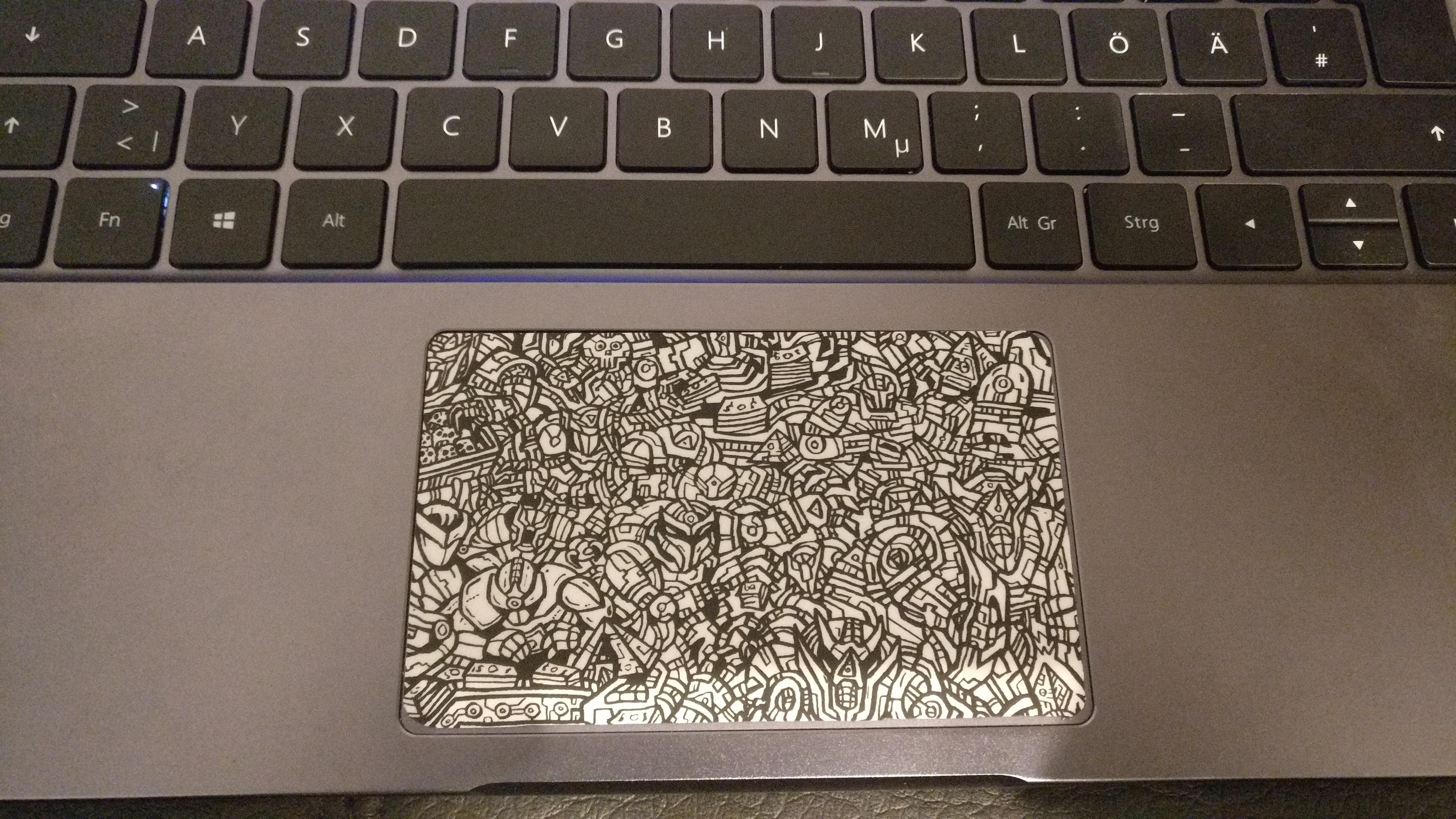 DIY touchpad skin for Matebook D r/dbrand