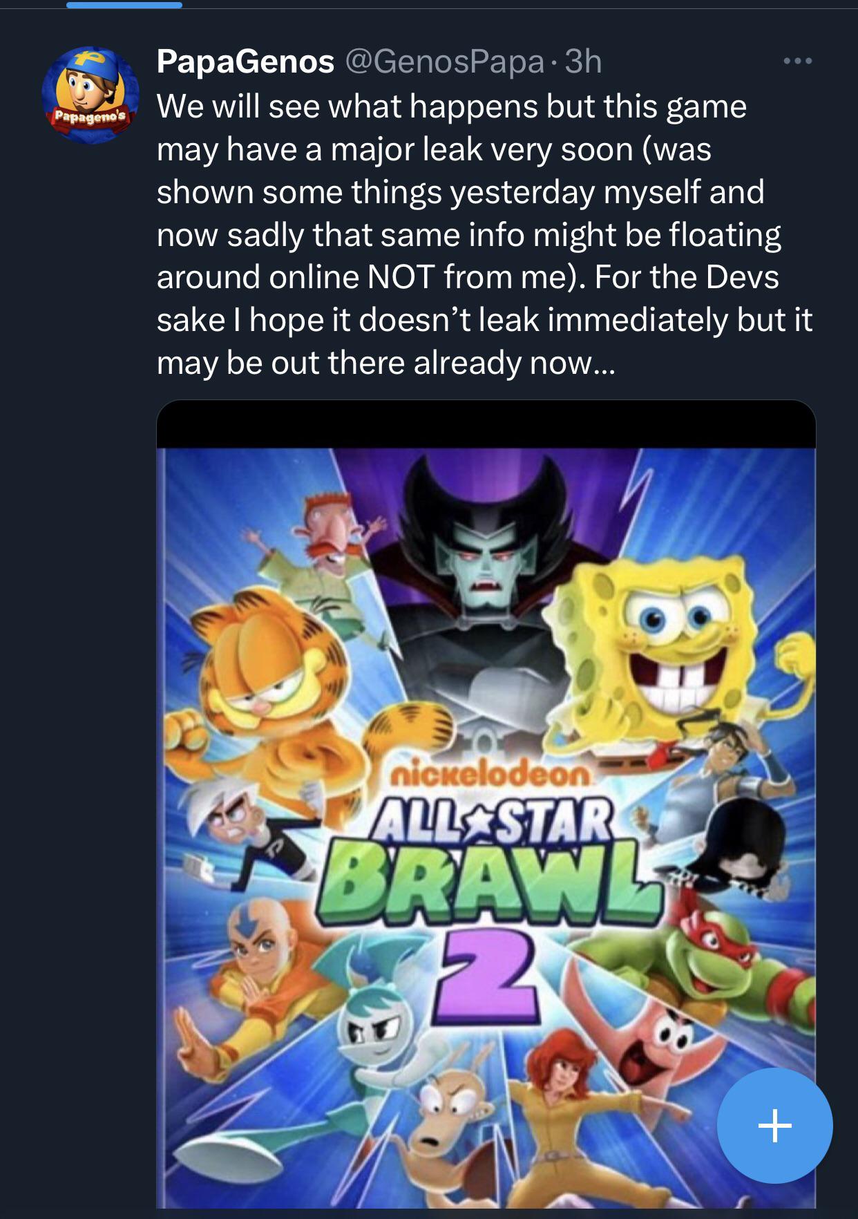 More leaks on the way according to PapaGenos r/AllStarBrawl