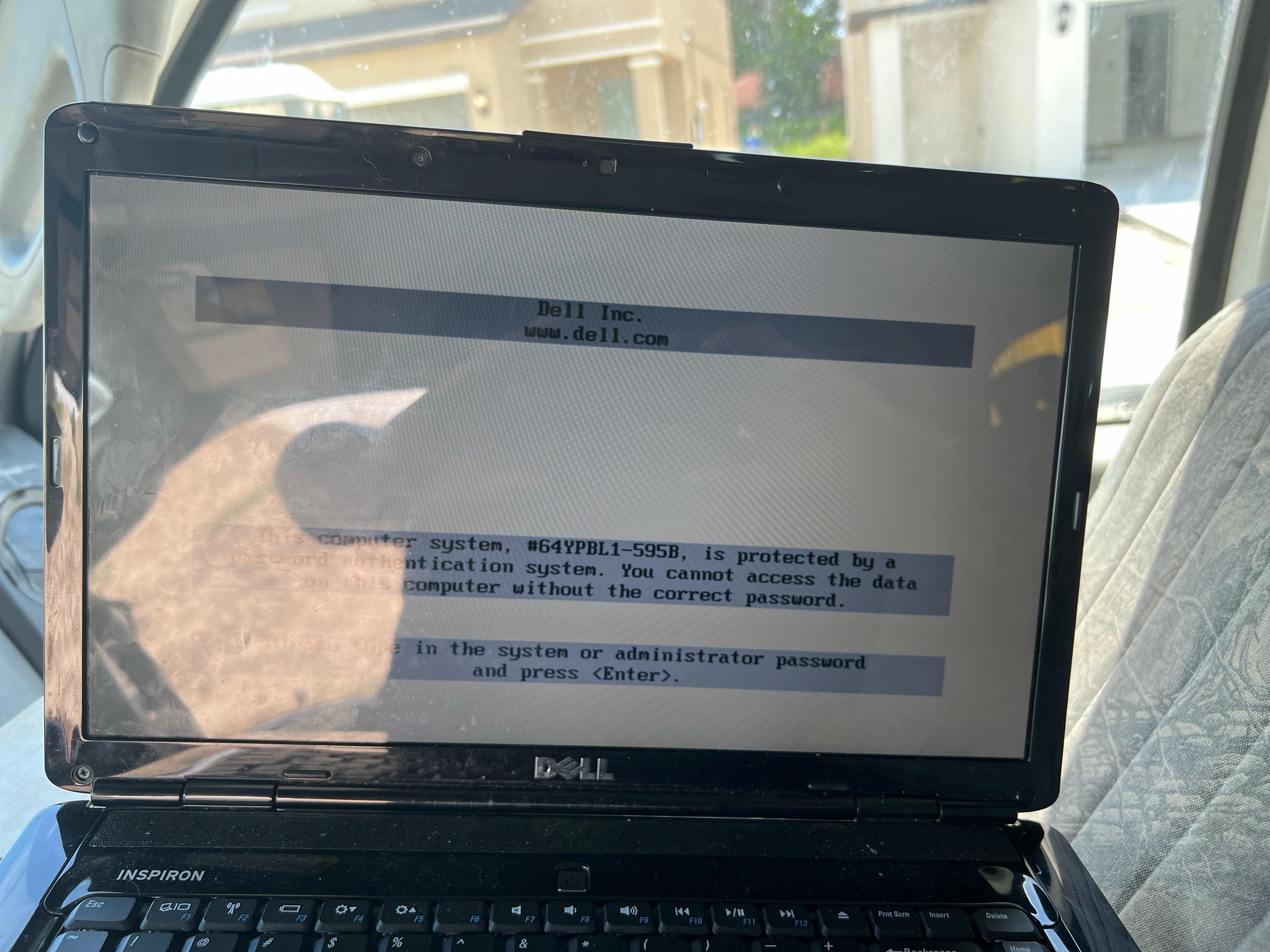 How to reset system password on dell inspiron 1545, service tag