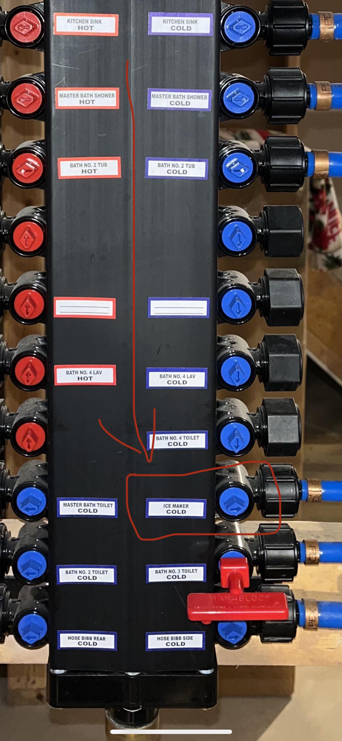 Is my “ice maker” (fridge line) open or closed? Samsung Rep told me to
