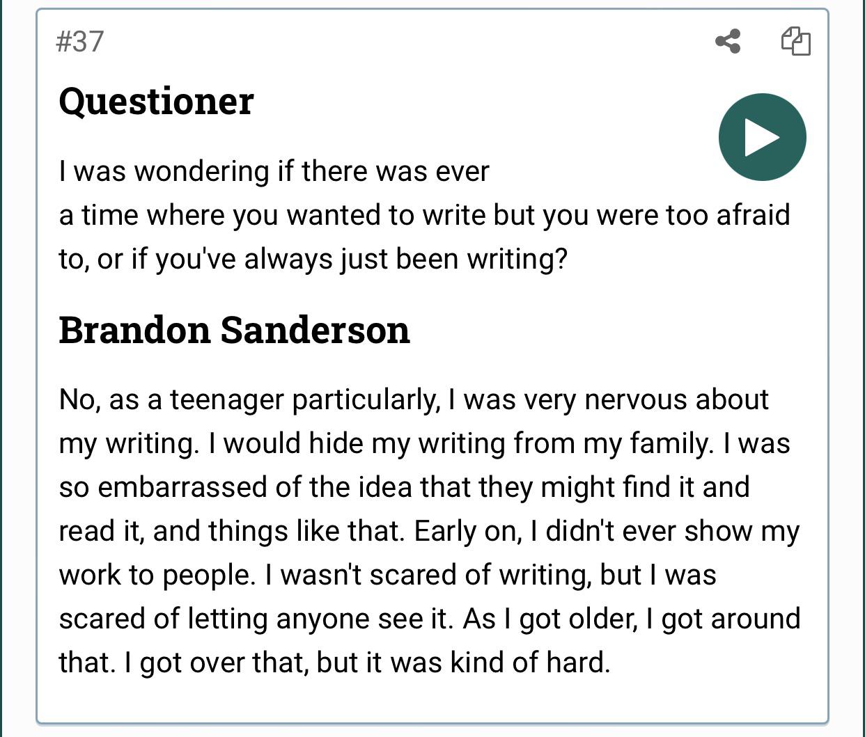 Just found this. Imagine going from being scared to let anyone see your