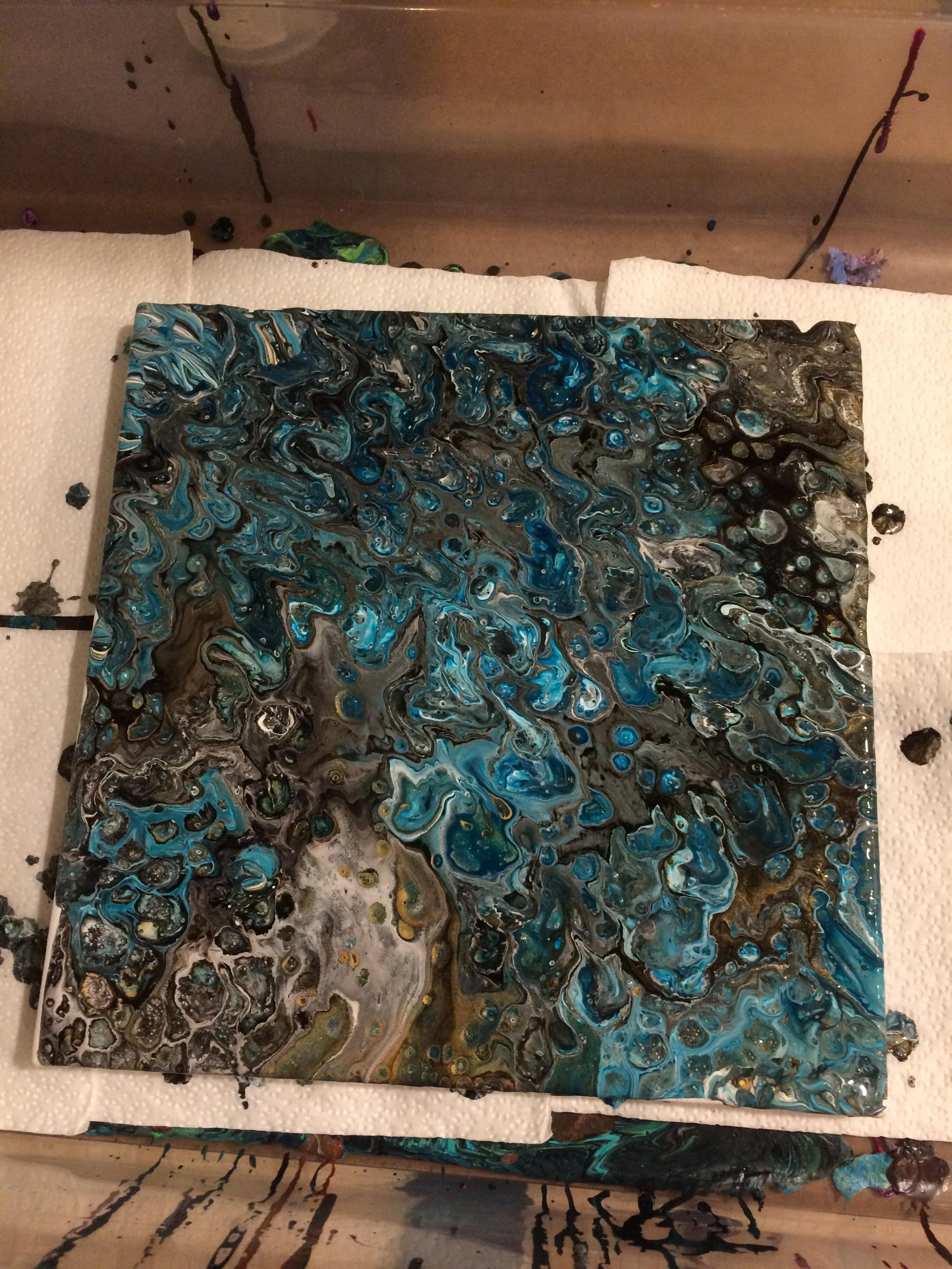 Acrylic Dirty Pour Painting Best Painting Collection