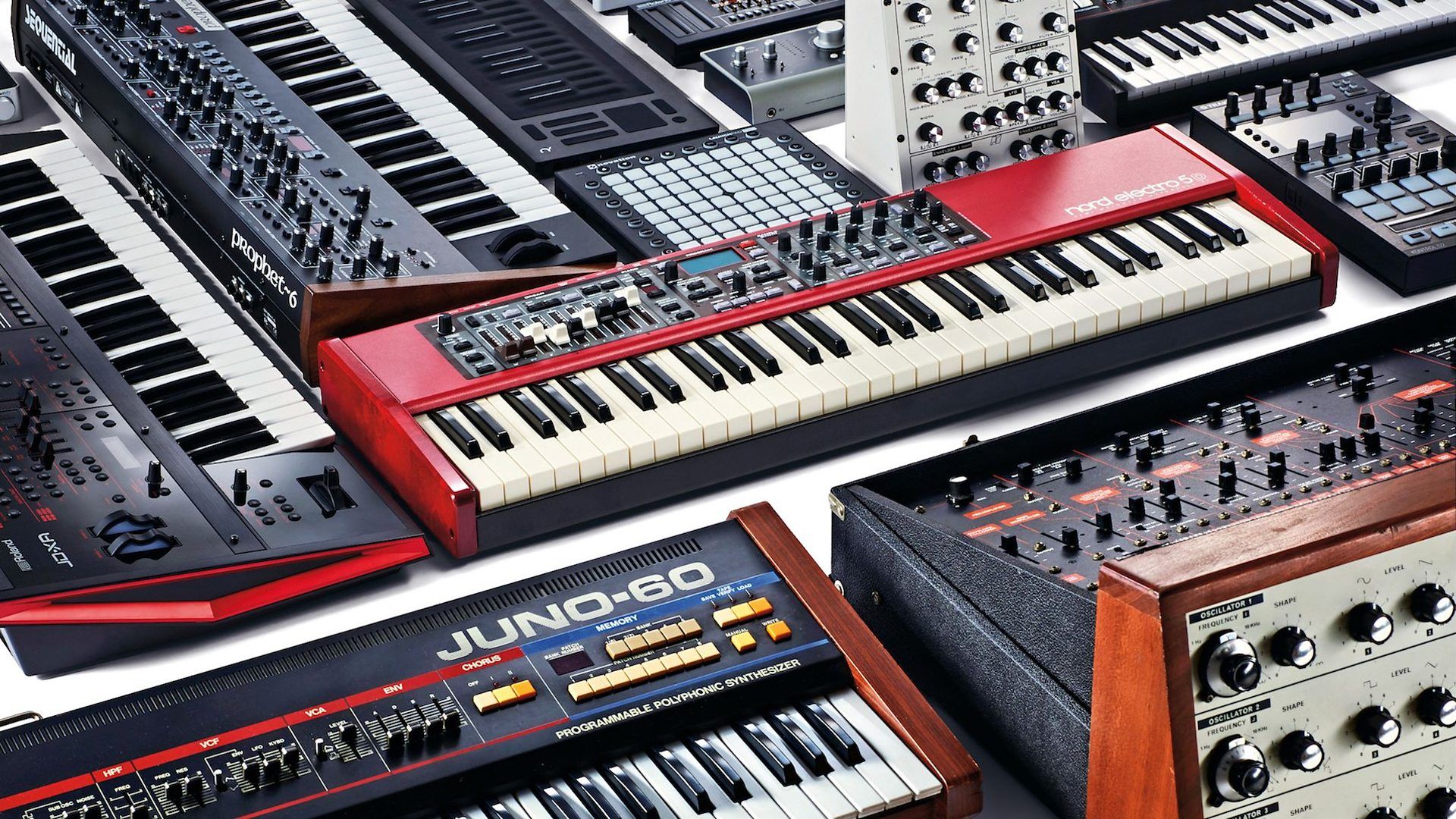 Various synthesizers from 1970present (1920x1080) r/wallpapers