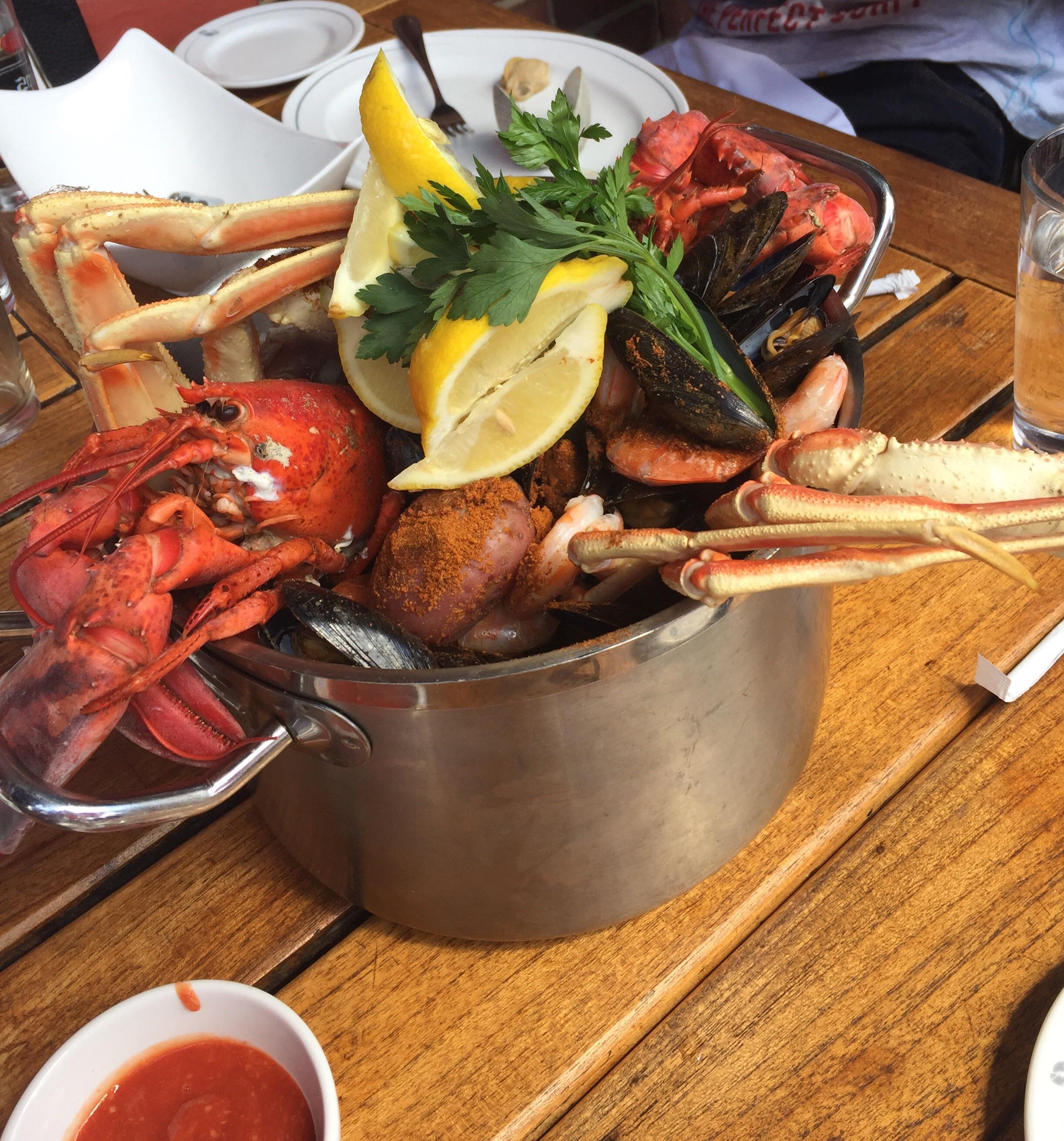 [I ate] A bucket of Lobster, Crab, Clams, Mussels, and Shrimp r/food