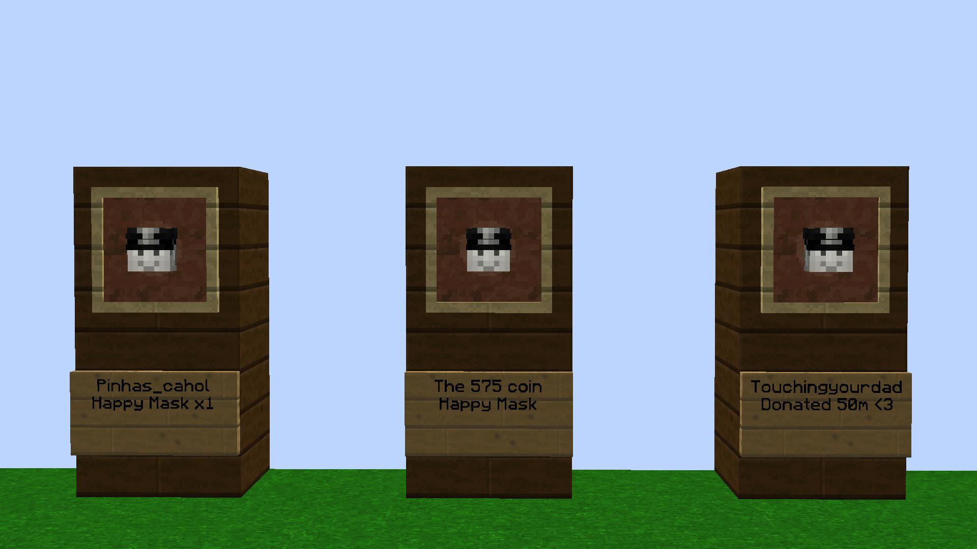 12 Happy Masks And More 💪 r/HypixelSkyblock