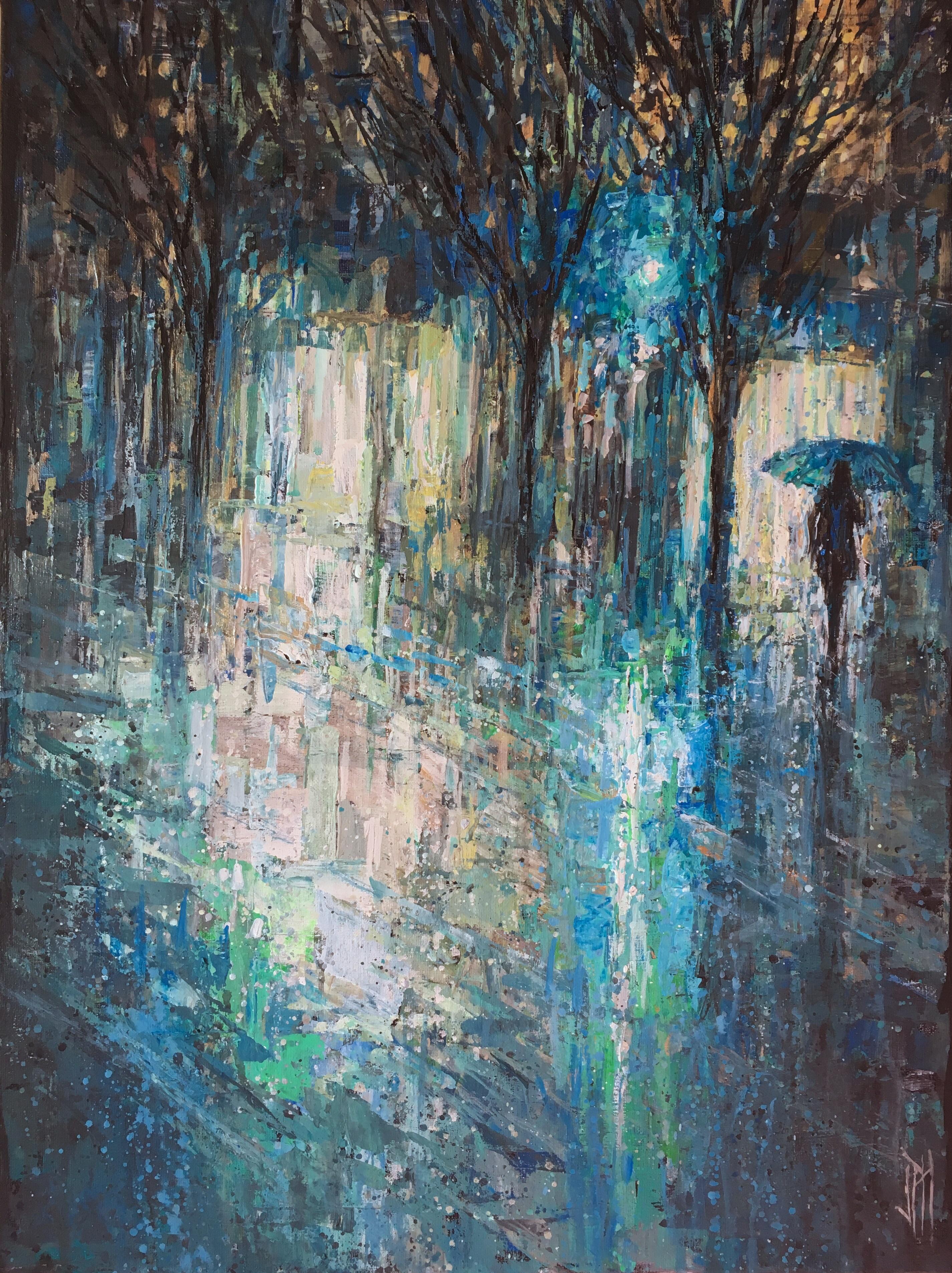 Did one of Davie and Howe; bathed in blues. r/vancouver