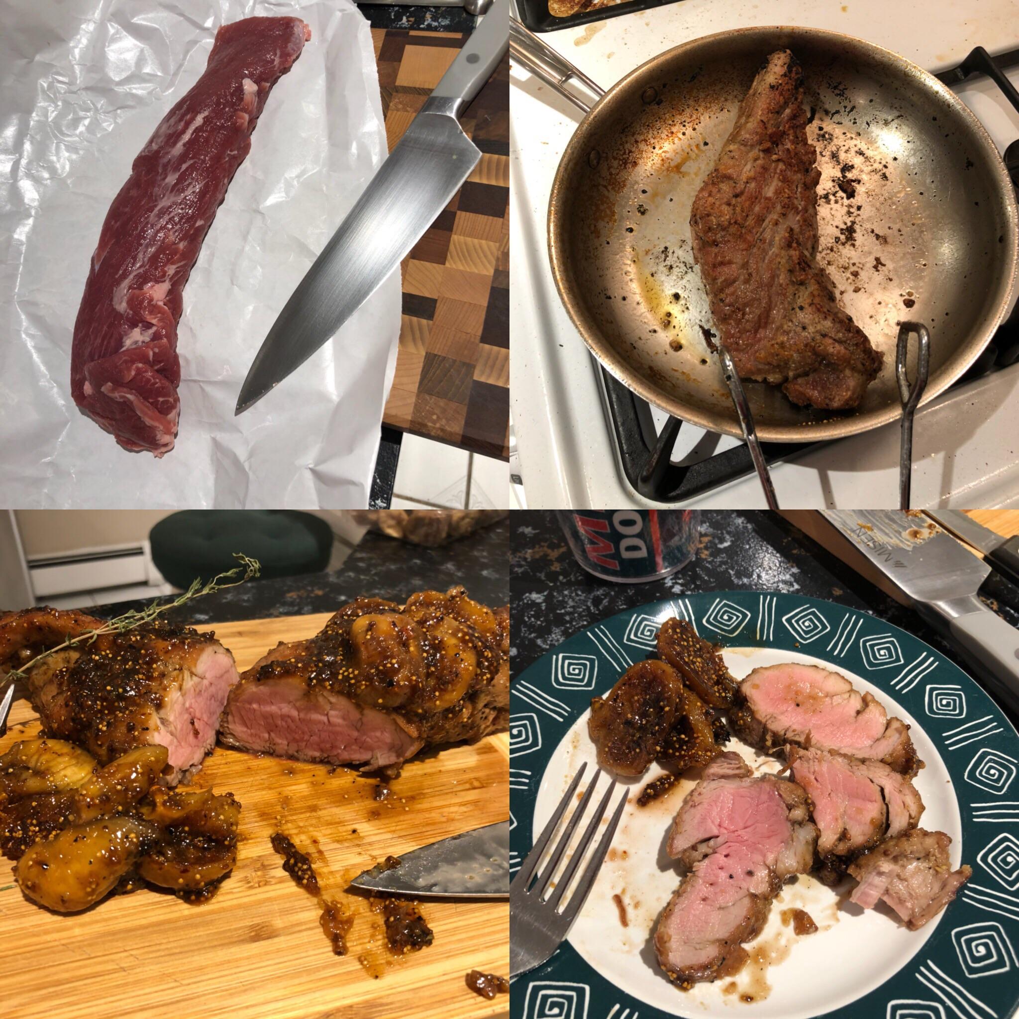 Kenji’s pork tenderloin w/ figs/maple/brandy....WOW! r/seriouseats
