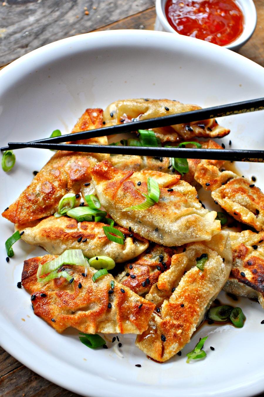 Vegan Sesame Tofu Dumplings r/veganrecipes