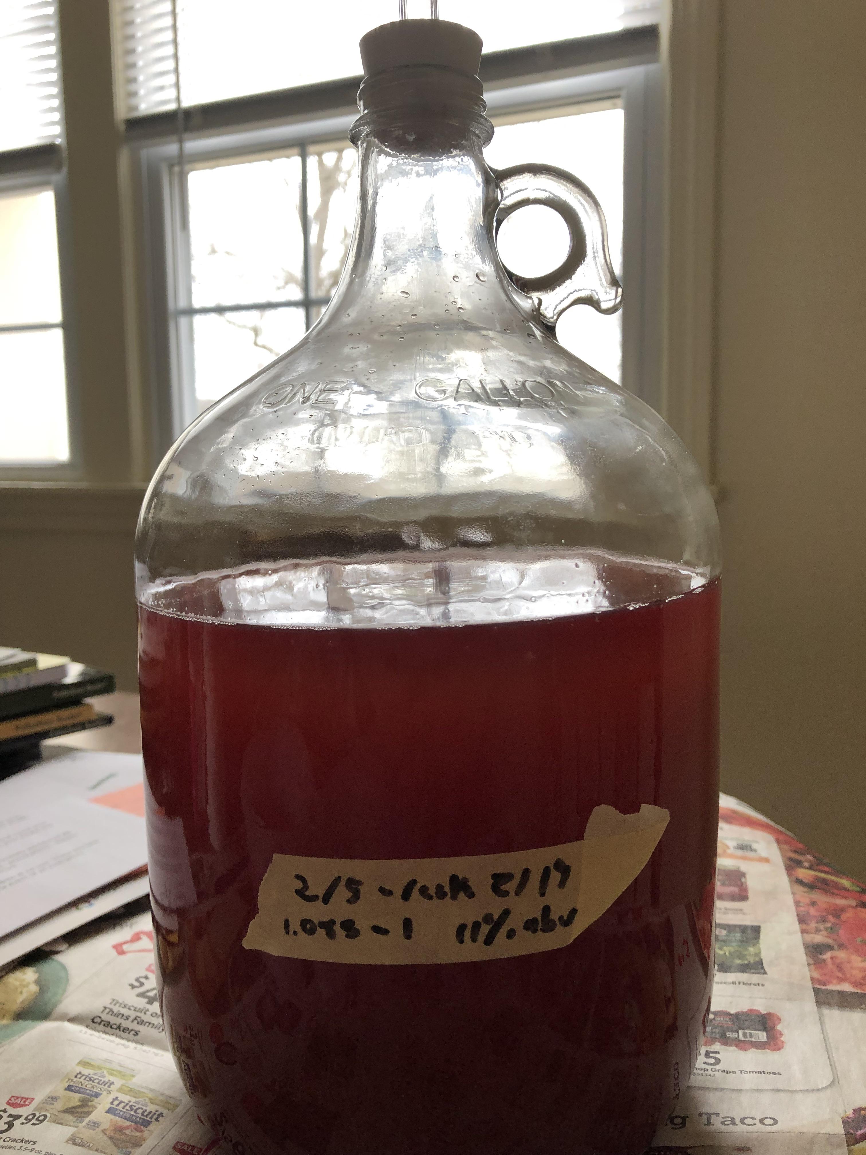 My blueberry mead. r/mead