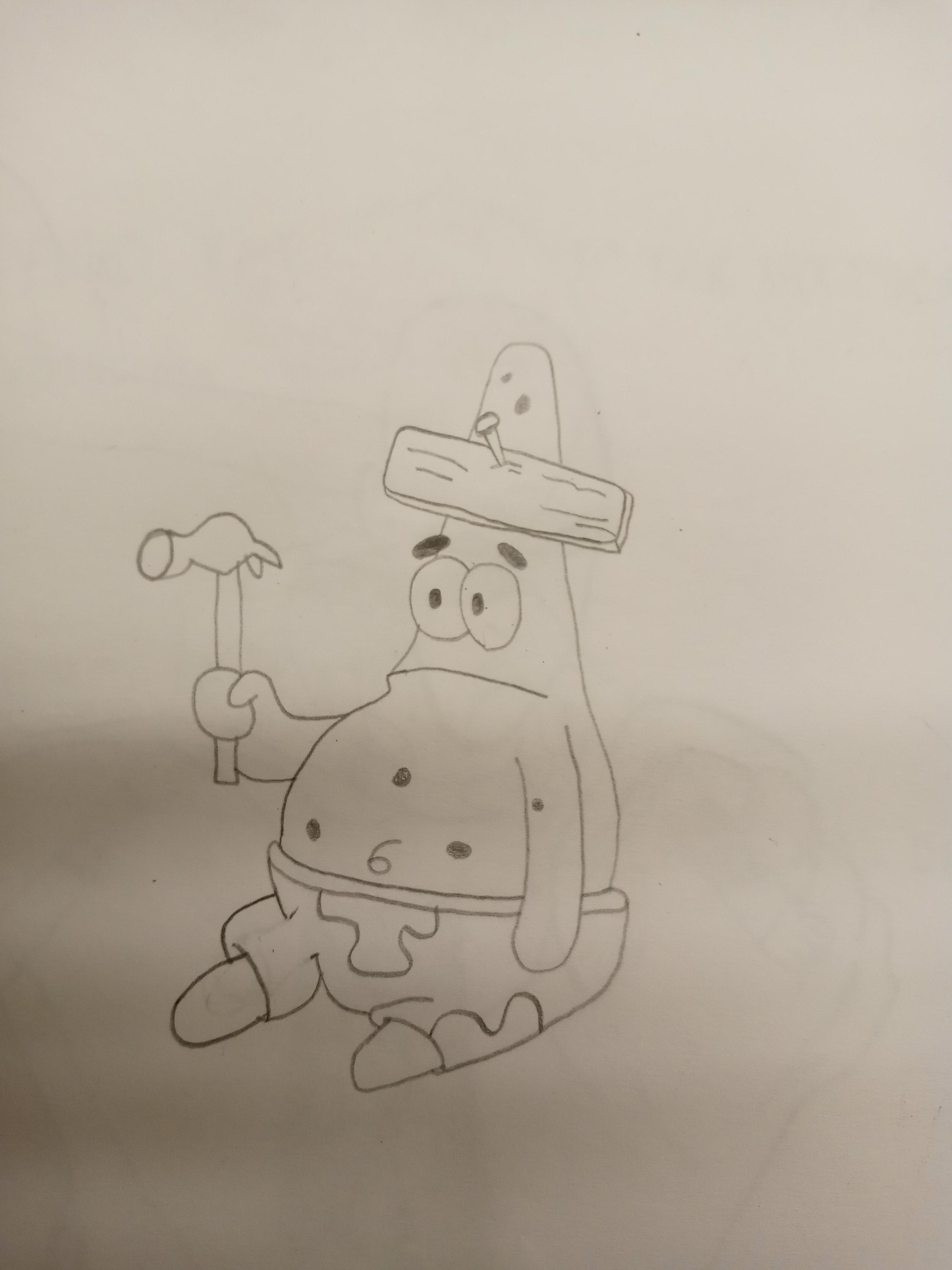 I like to draw Spongebob meme characters in my drawing class. Here have
