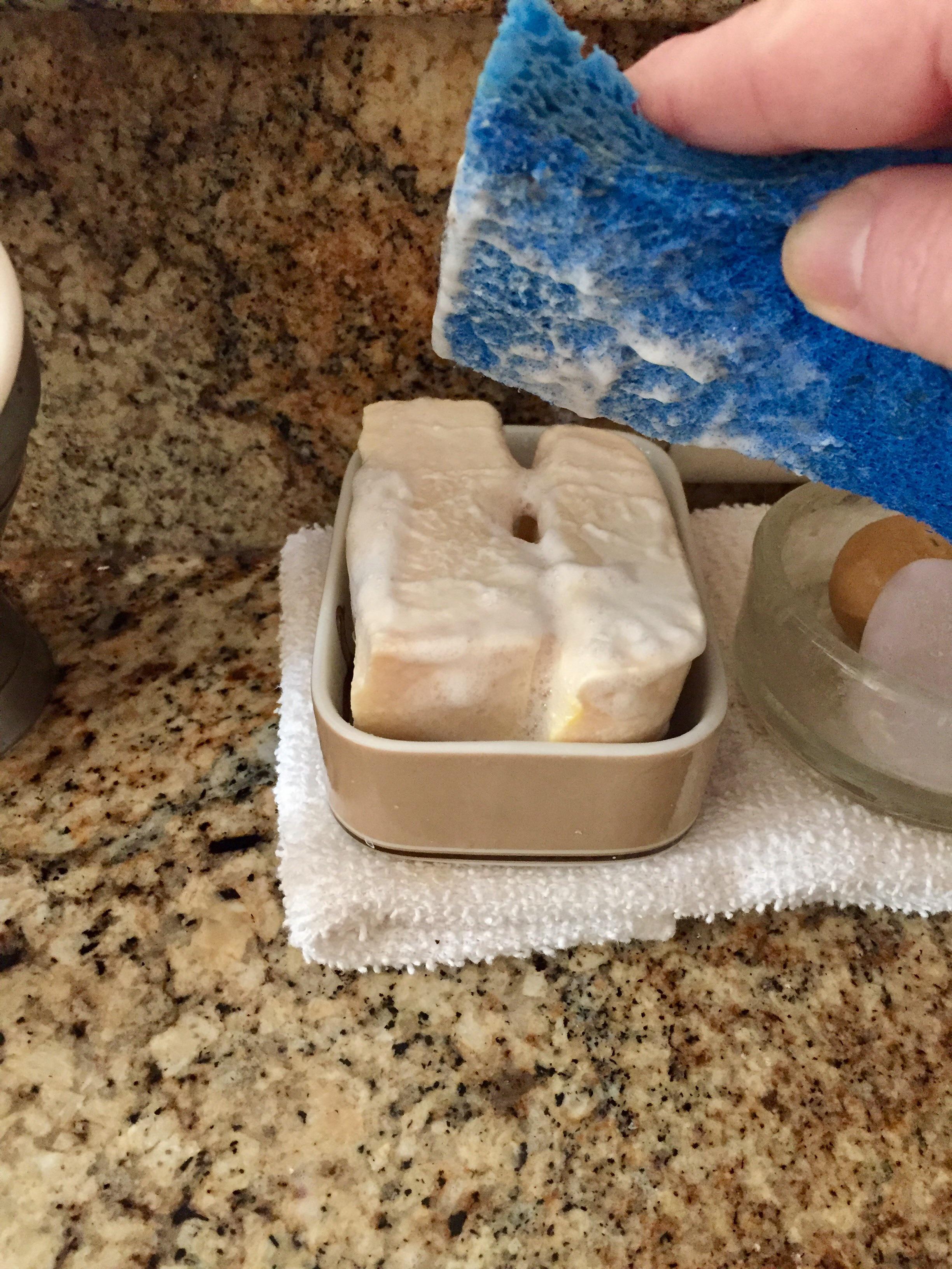 Originally I made 100 coconut oil soap for laundry sticks but I had no