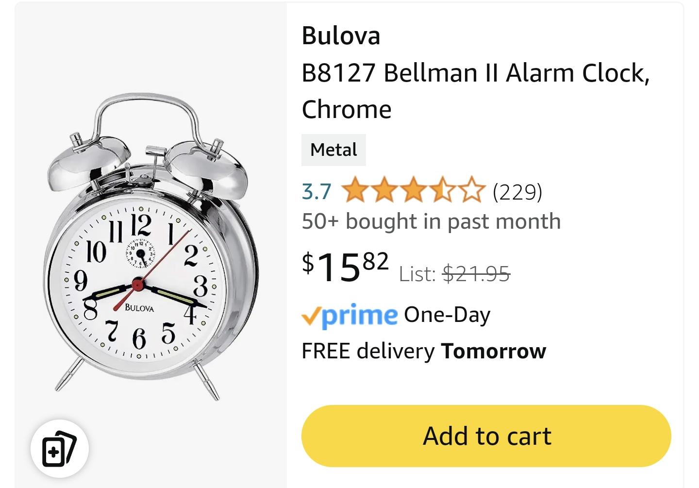 Windup alarm clock no batteries r/BuyItForLife