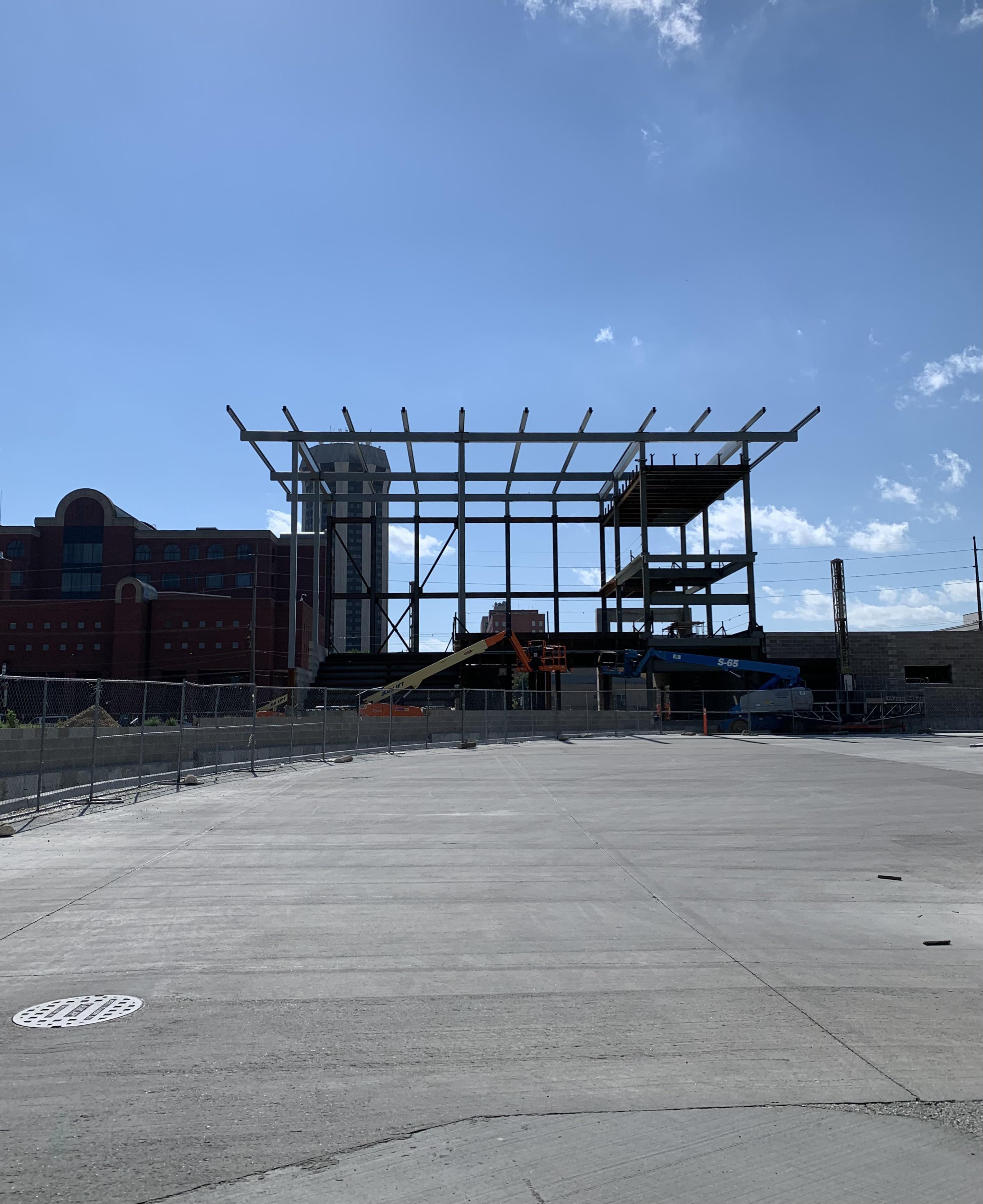 The Sangamon County Transportation Center under construction r