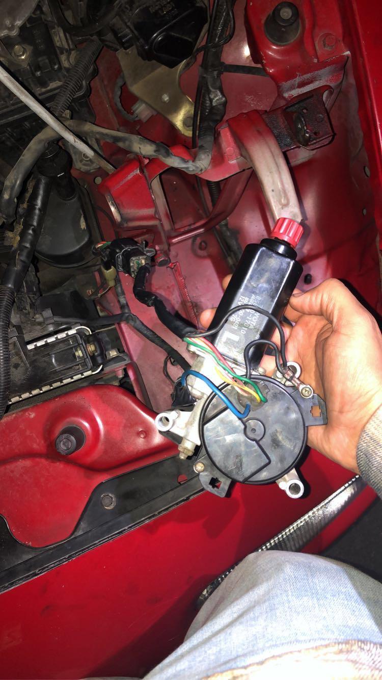 Turns out MR2 headlight motors can be easily adapted to fit NA Miatas