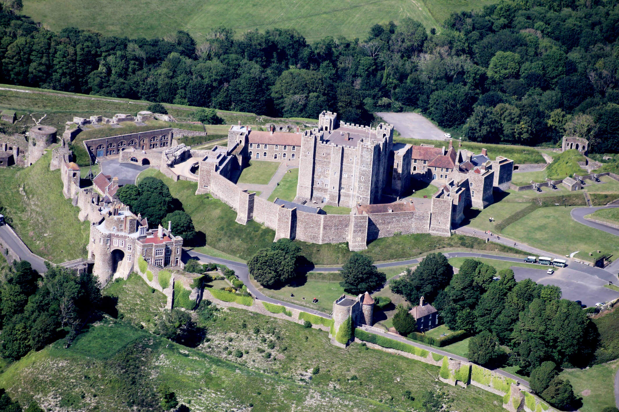 Stunning aerial view of Dover Castle r/DoverCastle
