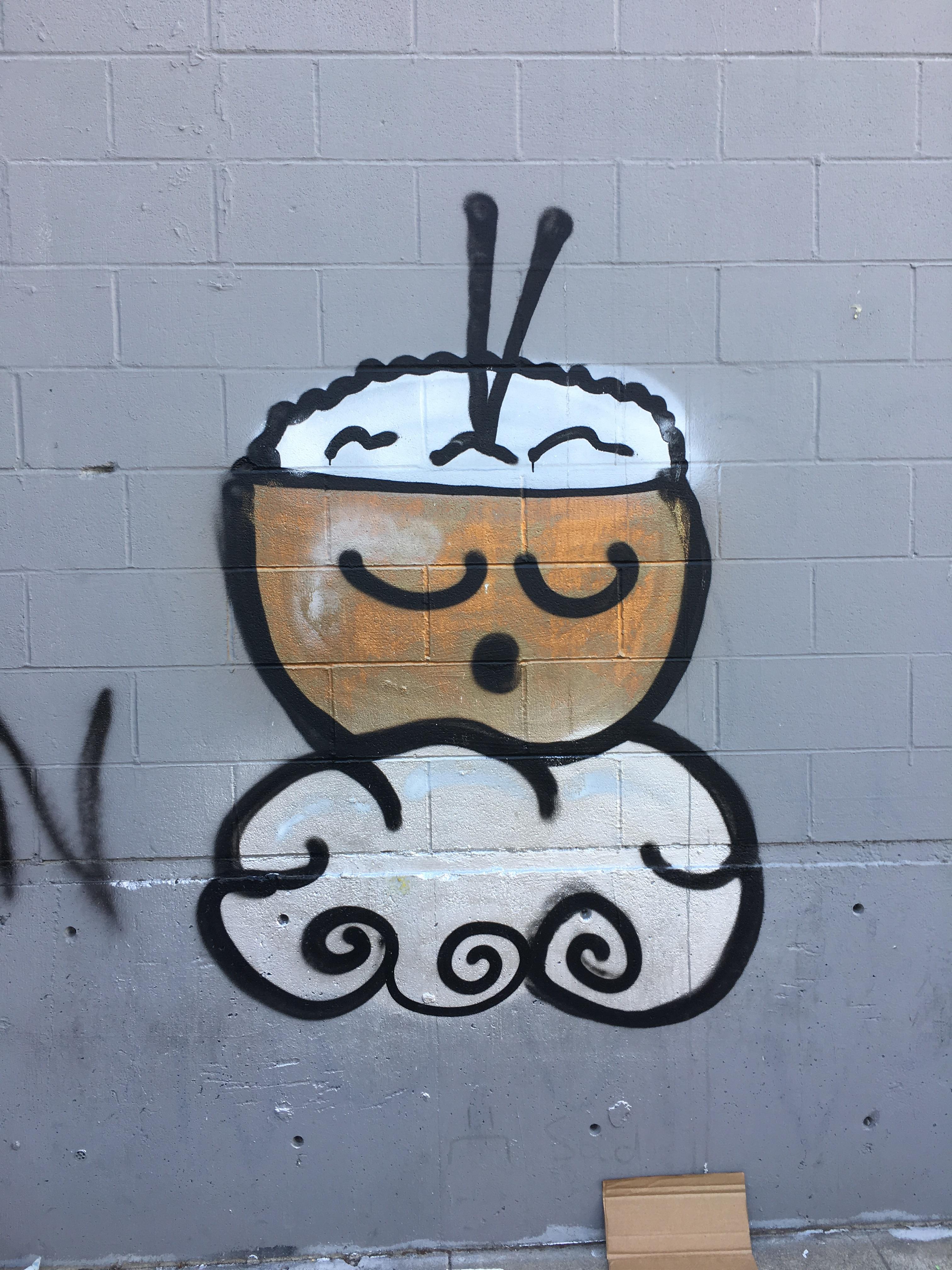 Rice bowl in Berkeley, CA r/Graffiti