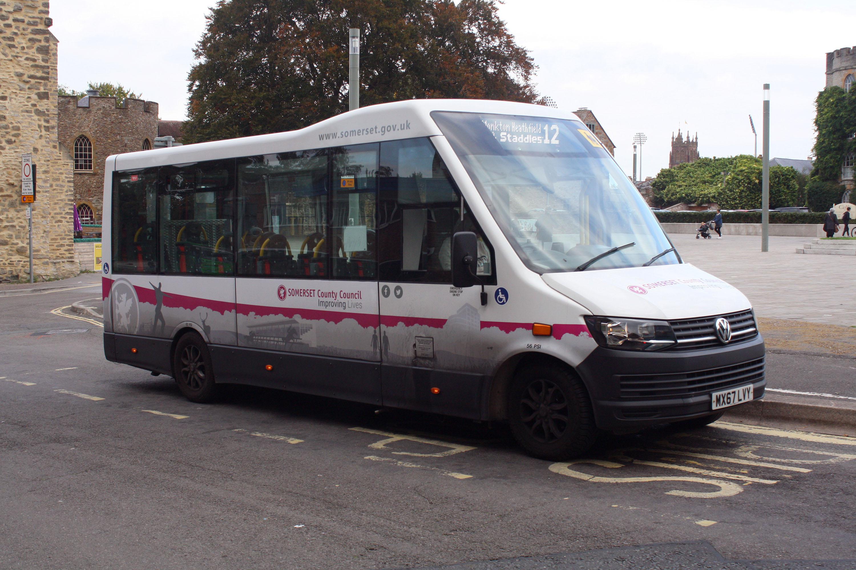 MX 67 LVY. Volkswagen minibus. Service 12 to Monkton Heathfield. Photo