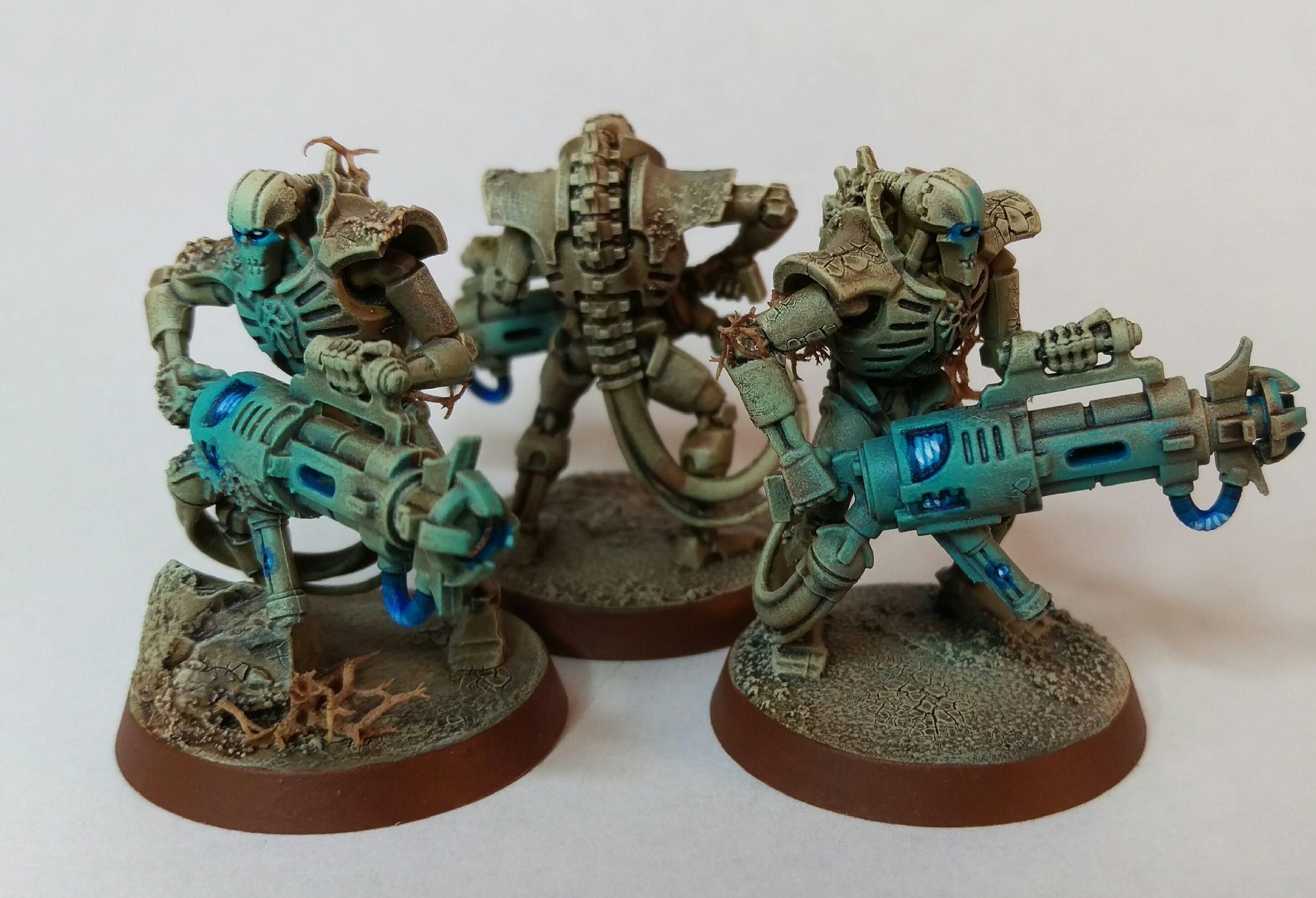 Finished some more speed painted sandstone Necrons this weekend, and filmed the process for a