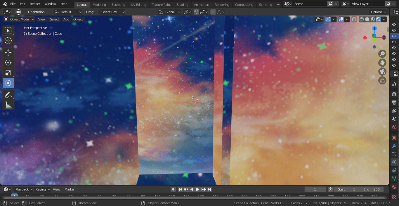 Glass and a picture r/blender