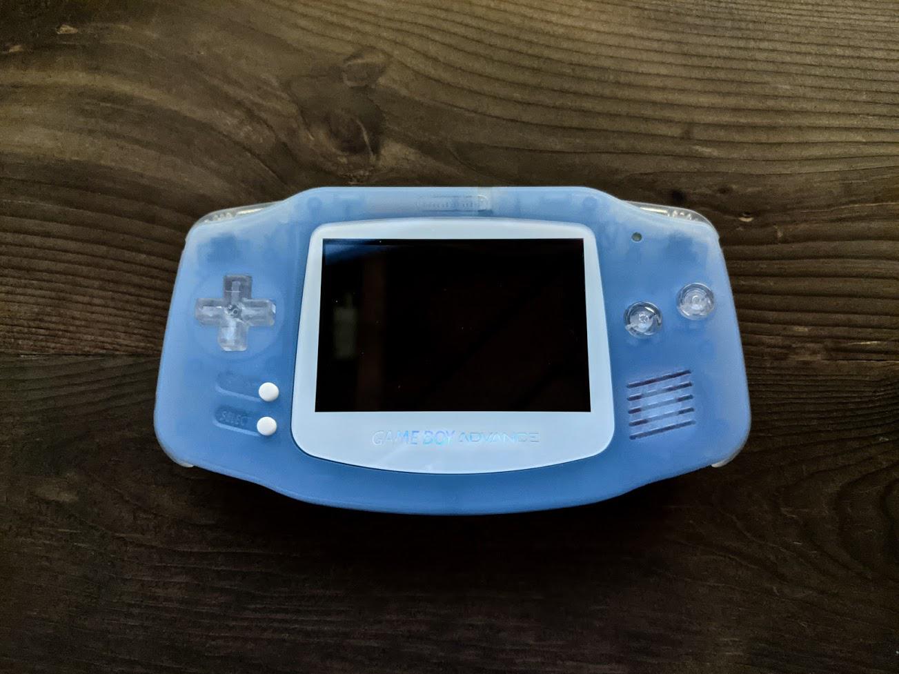 [UK] Game Boy Advance SP (Clear Blue) with IPS V2 Screen Mod 10