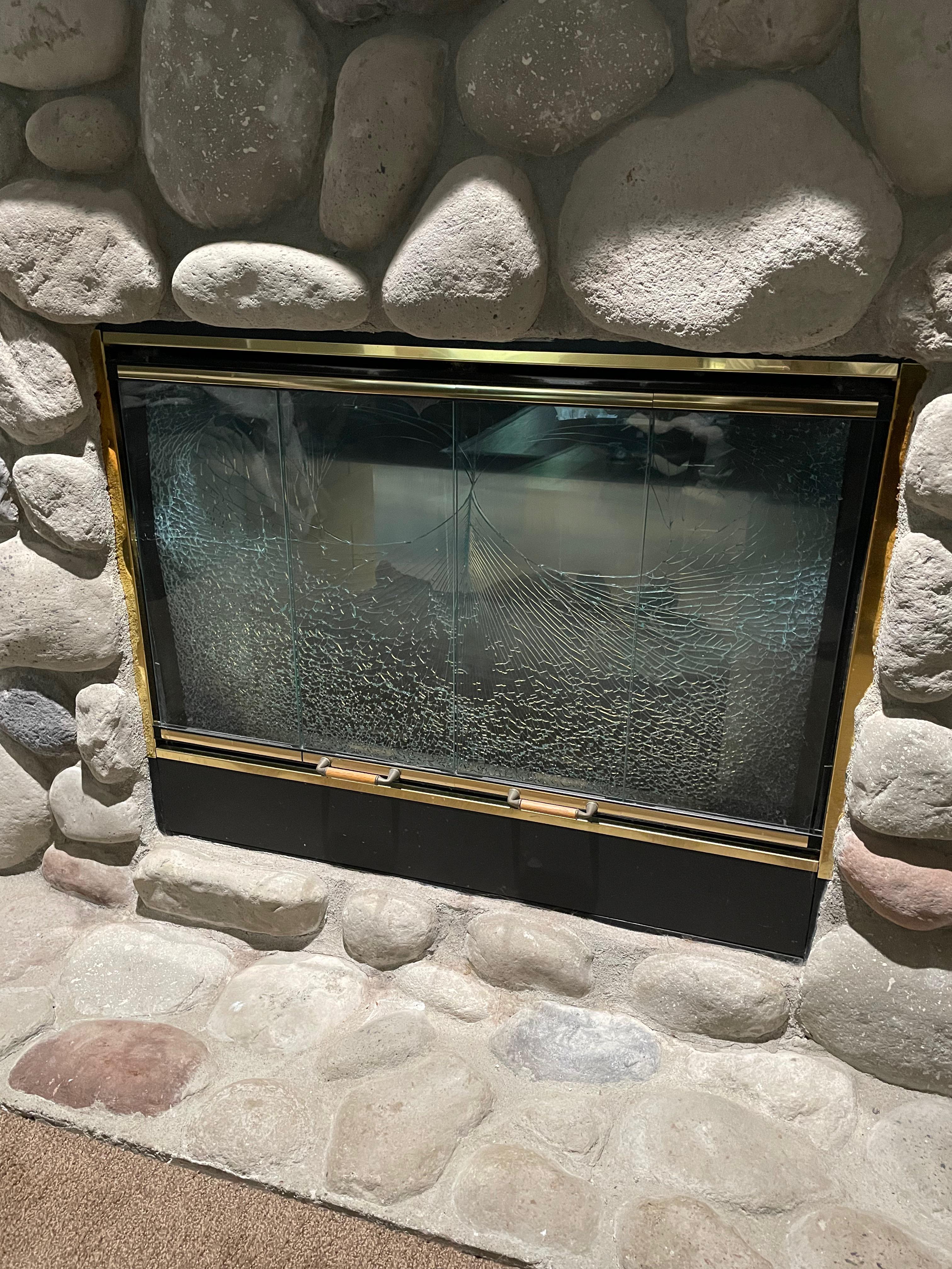 Came home to the internal, sealed glass shattered in my fireplace r/Wellthatsucks