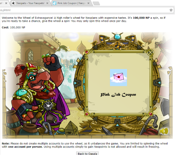 Not the most expensive prize, sure, but perfect for my pink gallery