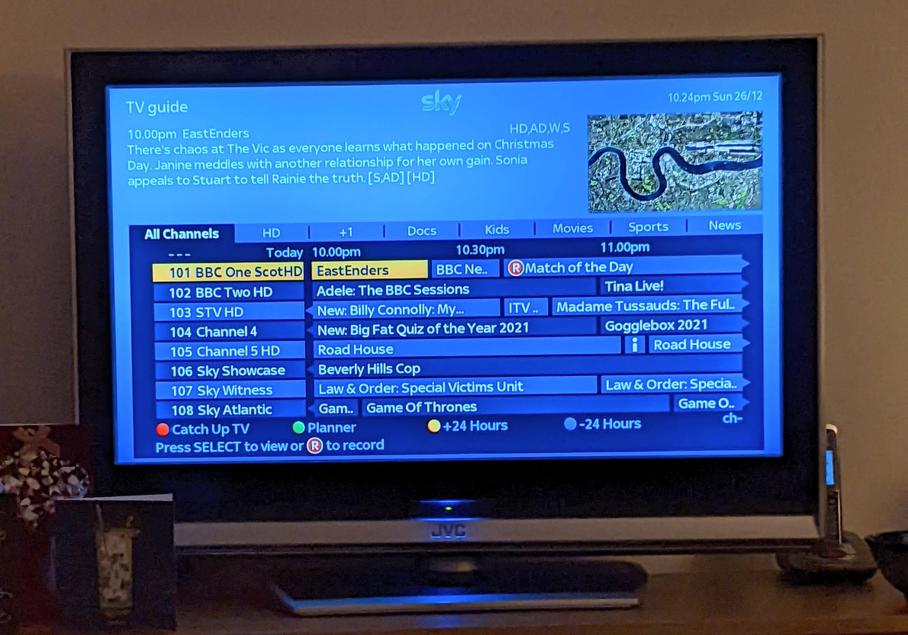 My grandparents haven't updated their TV. They're still using the