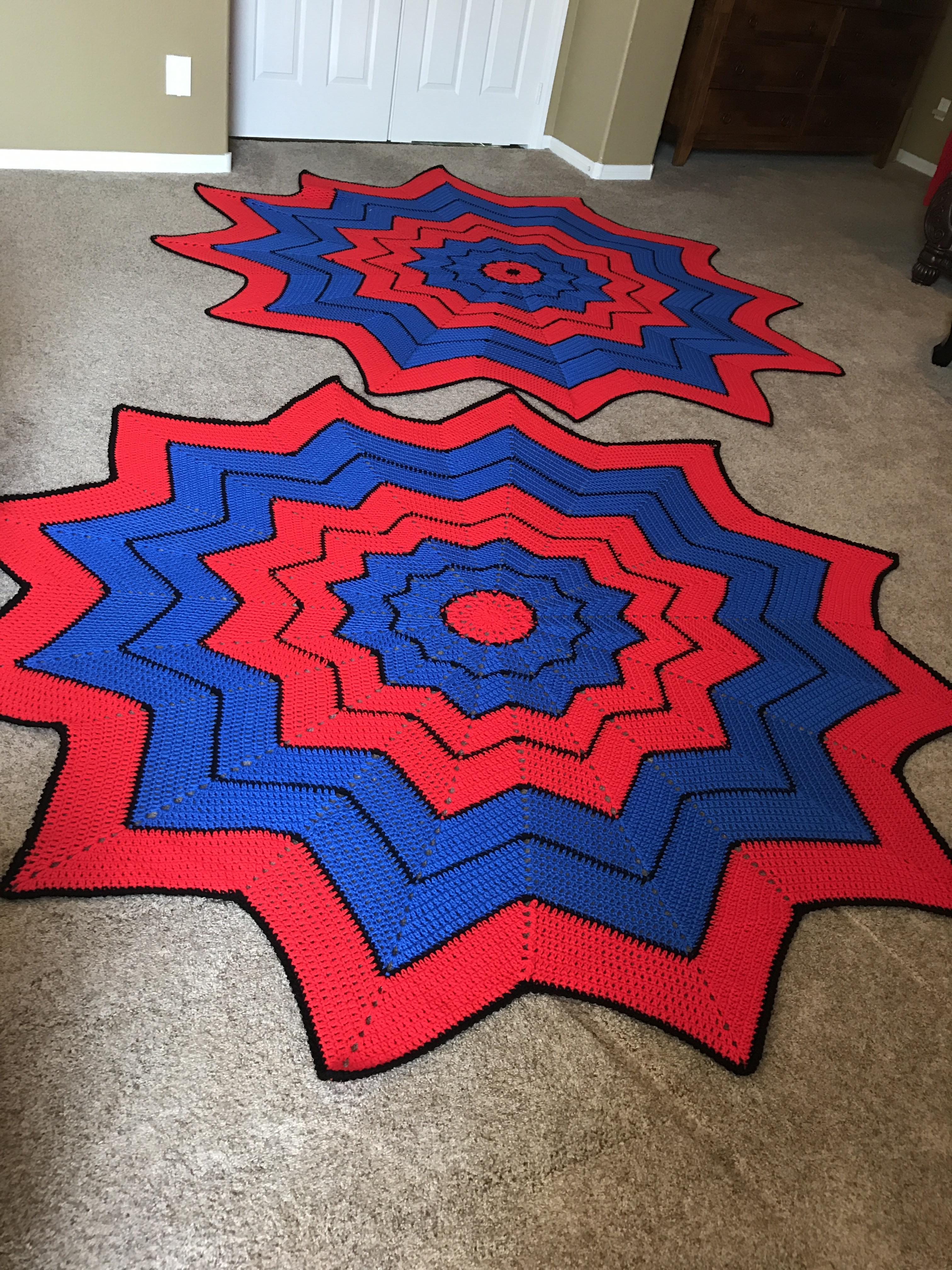 Spider Blankets for son and nephew. Will probably only be used for