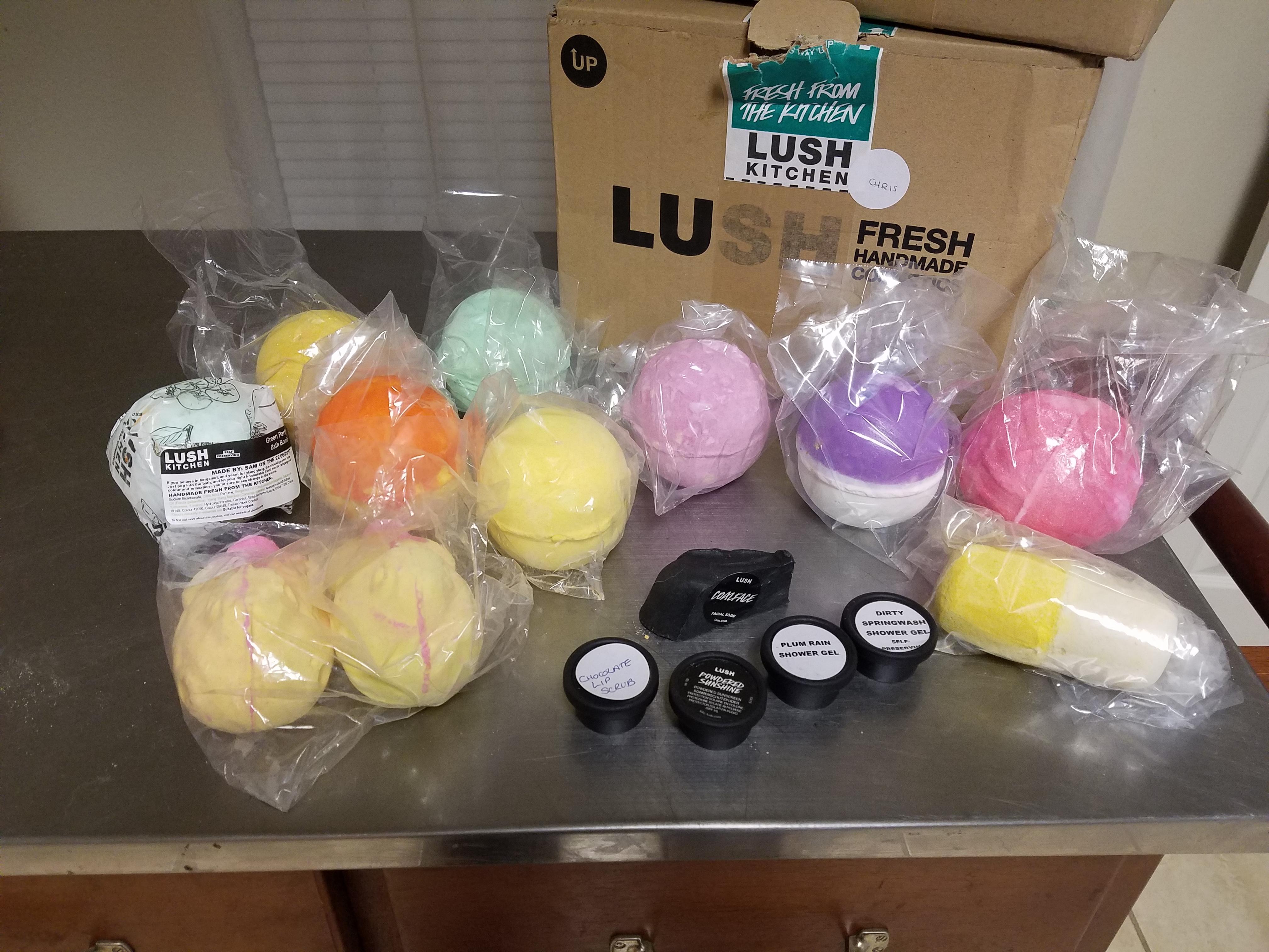 My Lush haul plus 5 free samples! r/LushCosmetics