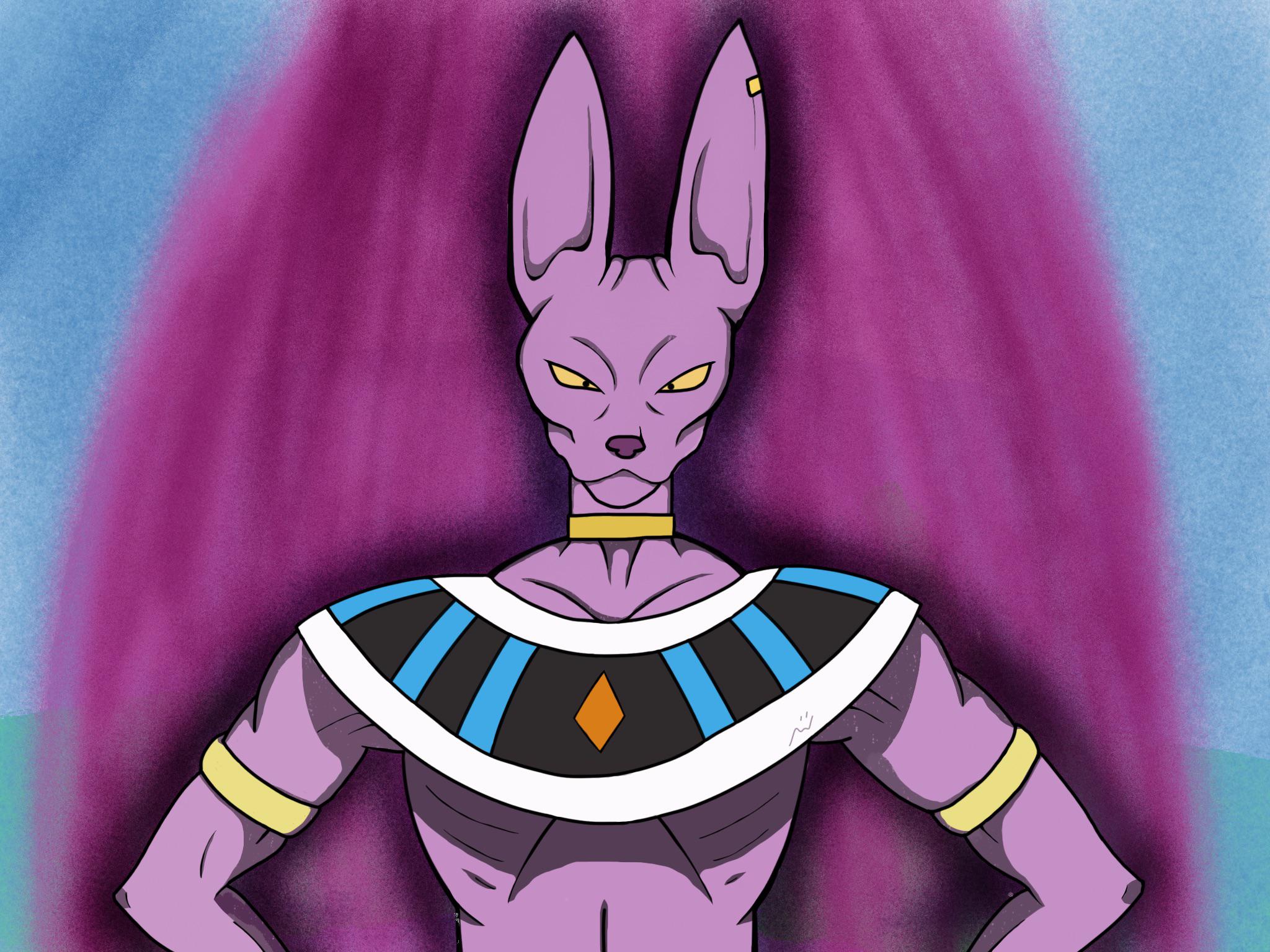 Fan Art I did of Beerus, open to critique! r/dbz