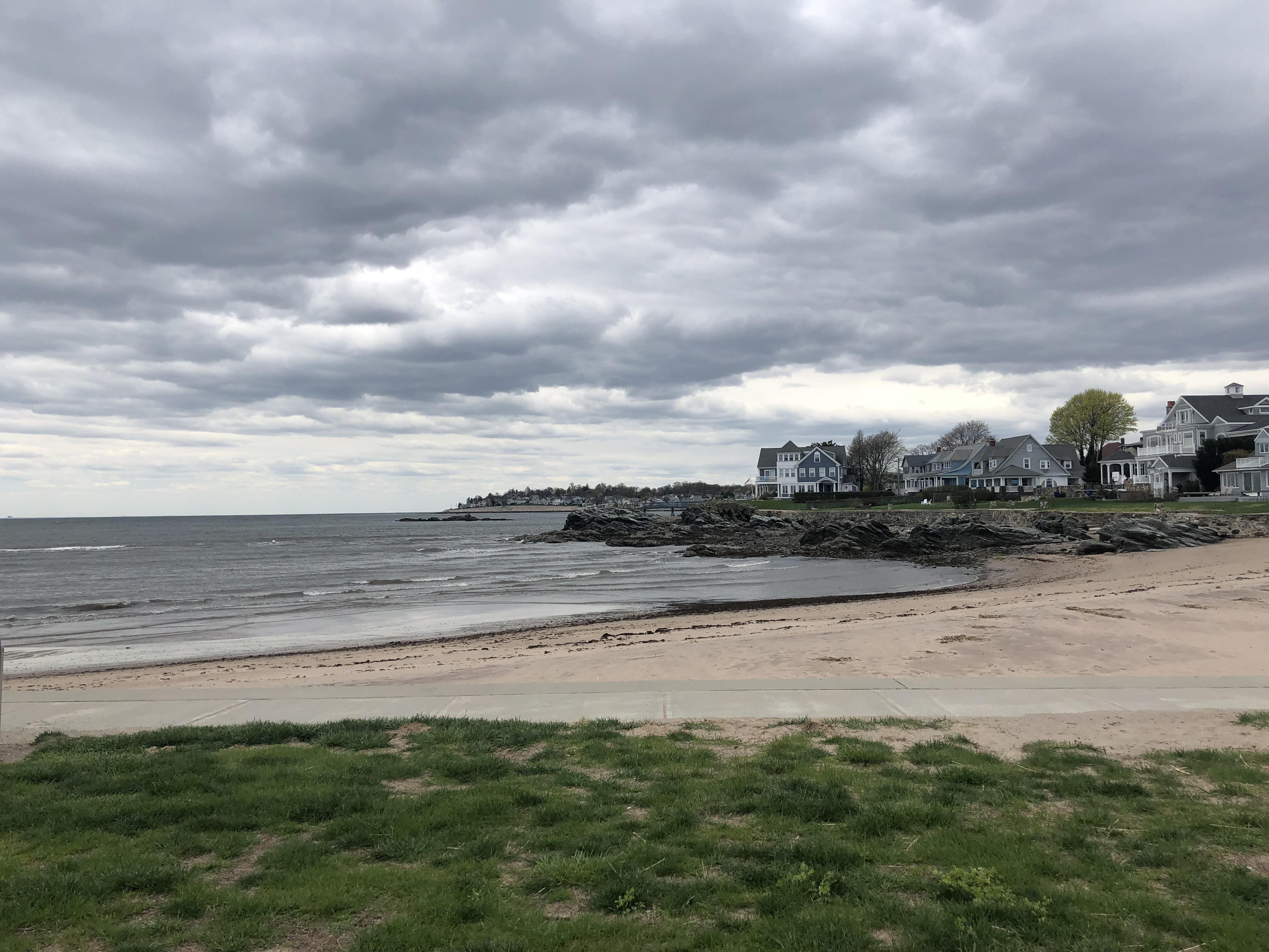A slightly gloomy but beautiful Anchor Beach (Woodmont Milford, CT