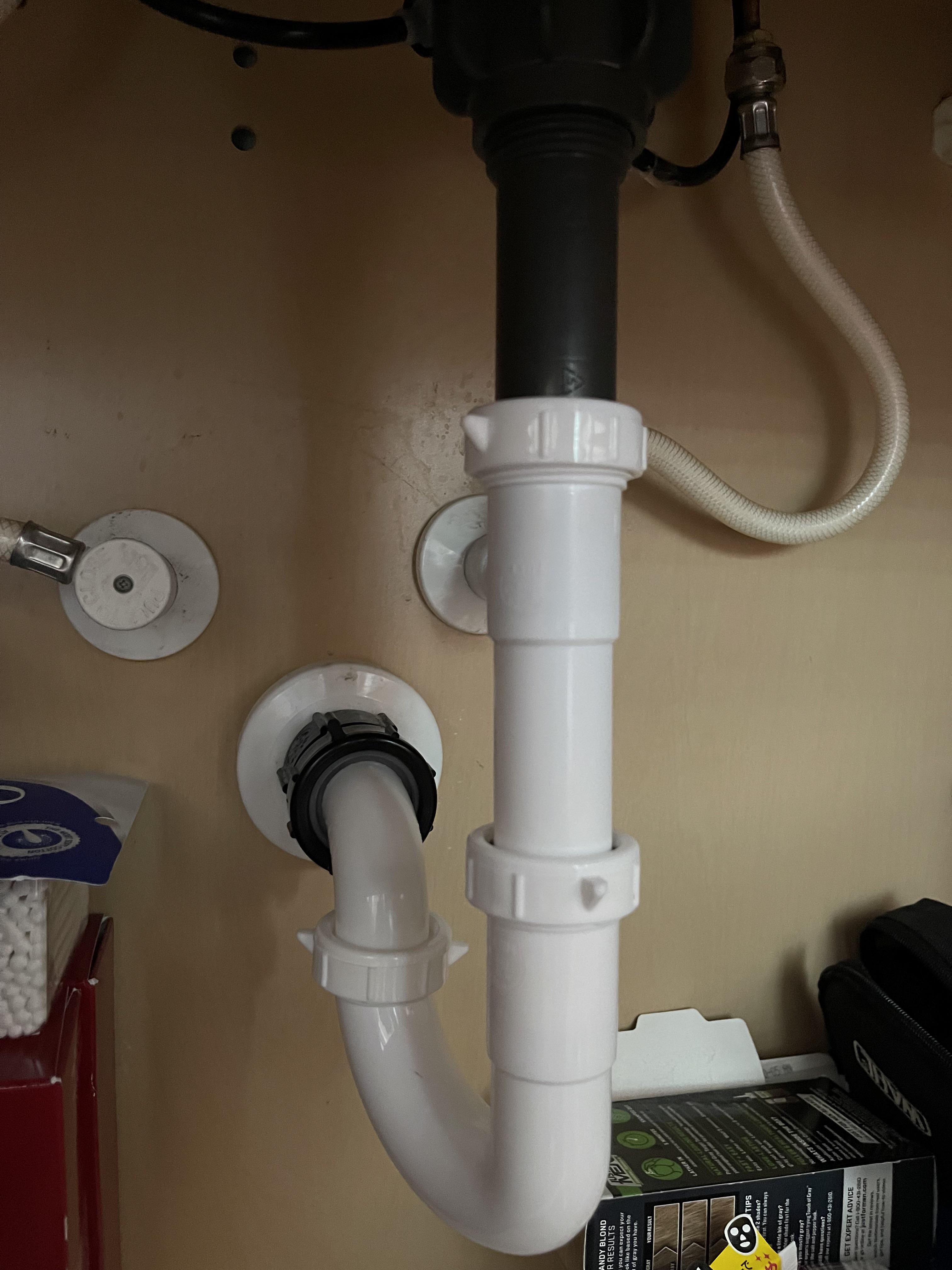 Smell from new p trap r/Plumbing