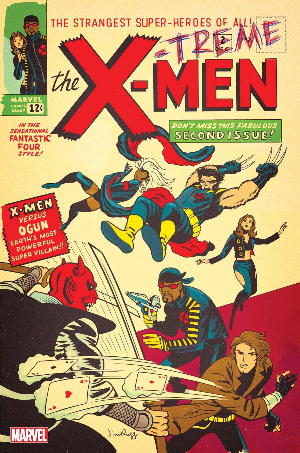New "XTreme XMen" (2022) 2 variant cover by Jim Rugg pays homage to