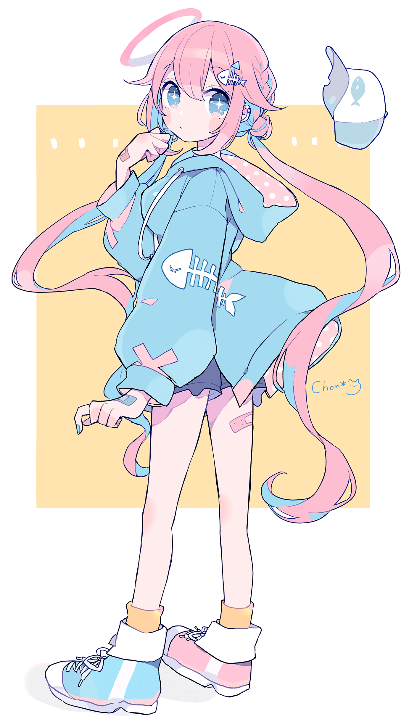 Fish Girl [Original] (1382x2456) Animewallpaper