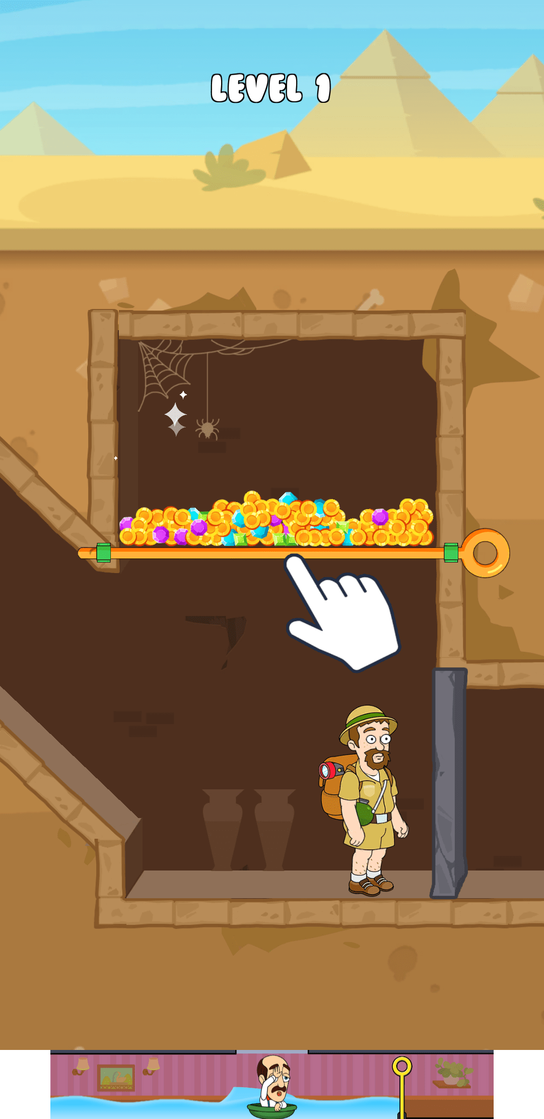 Got a Homescapes ad on the game that actually has the gameplay