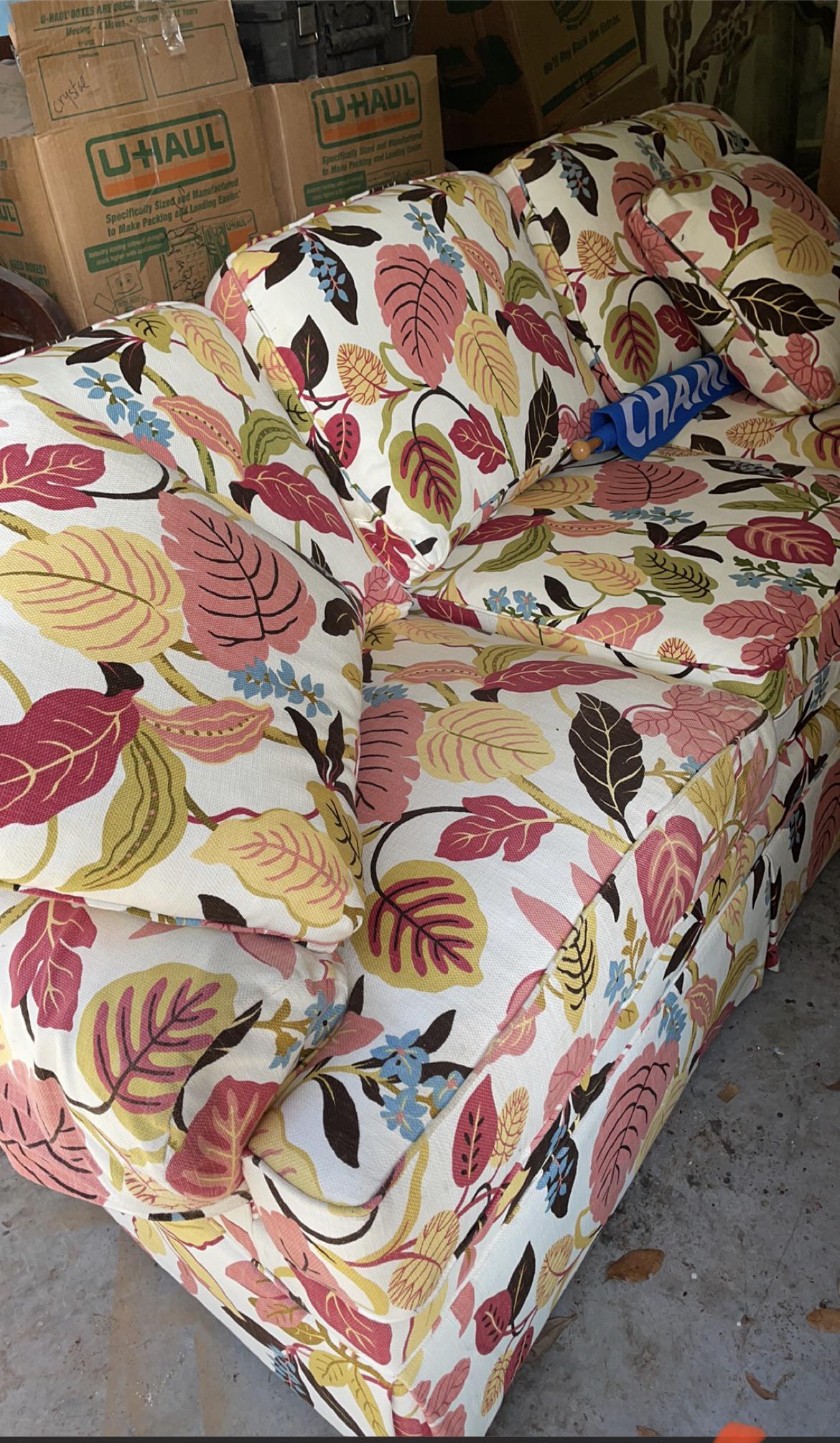 My grandmother gave me this couch. How should I decorate my apartment