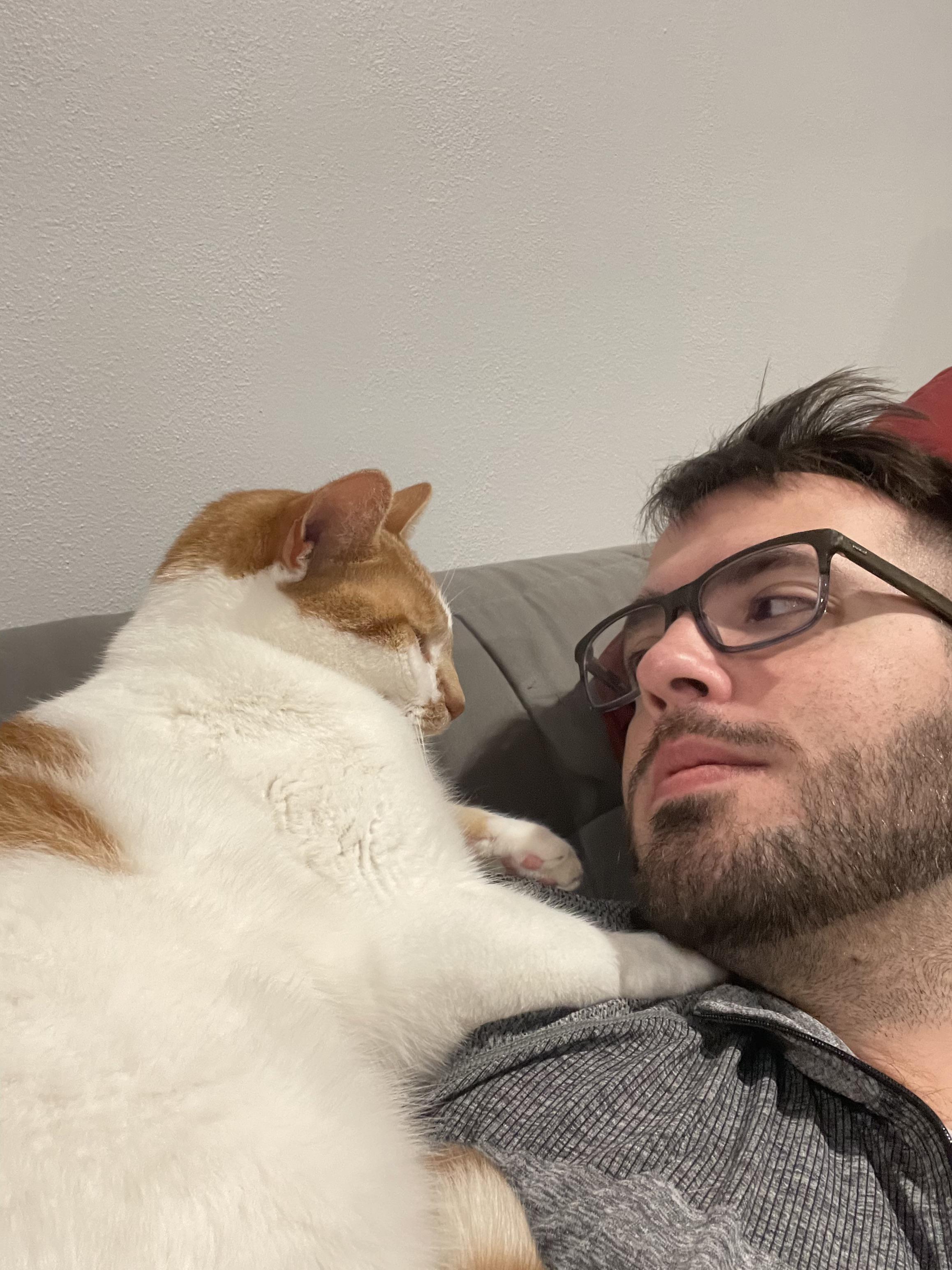 Gotta find me a man who looks at me (and sleeps on my shoulder) like my