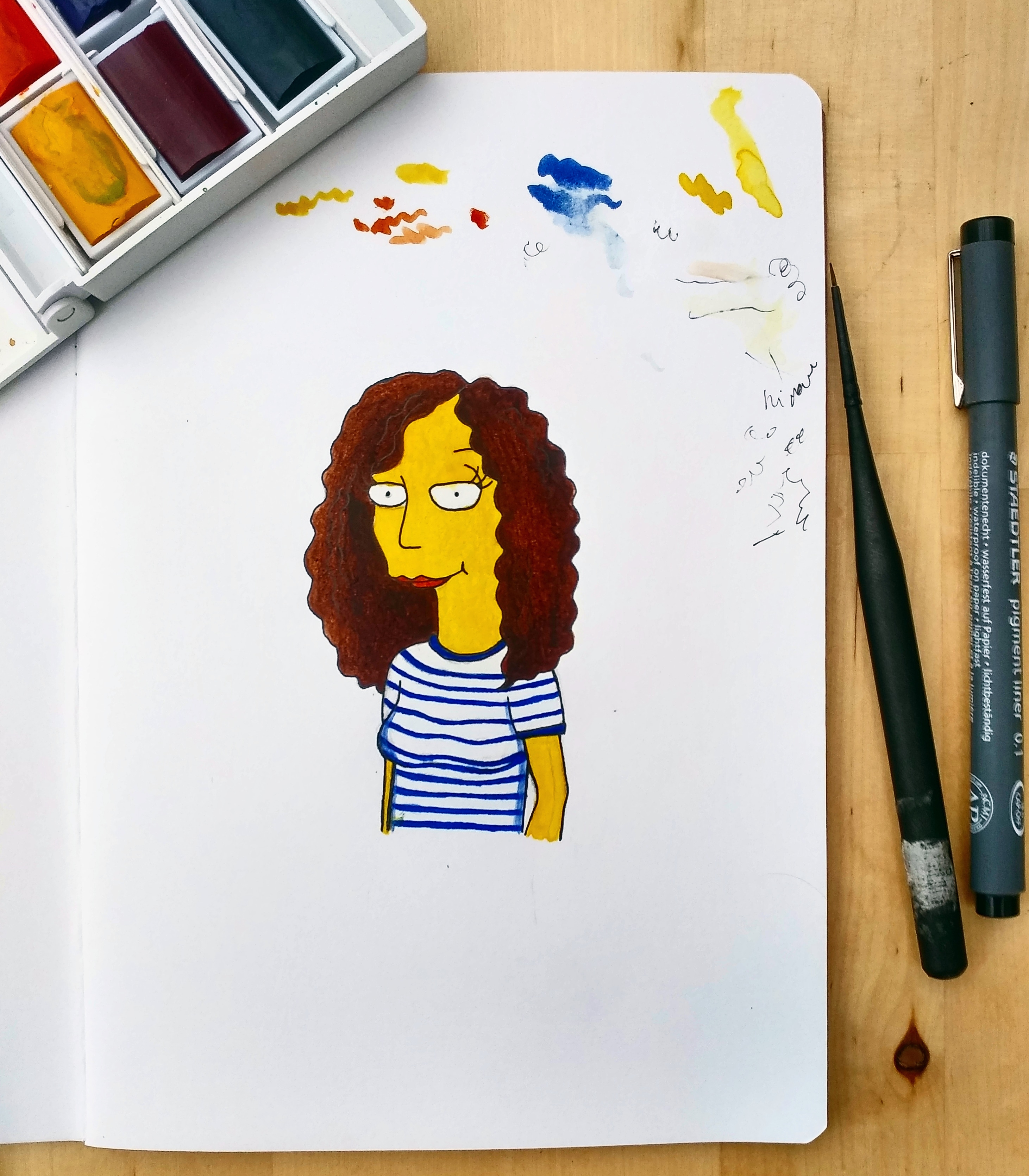 Drawing myself as a simpsons character TheSimpsons