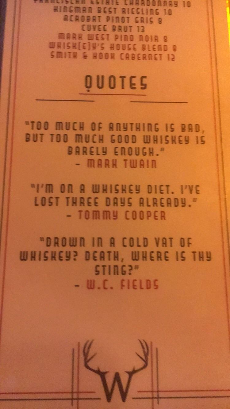 Went to a whiskey bar in fort Collins, CO and really enjoyed their
